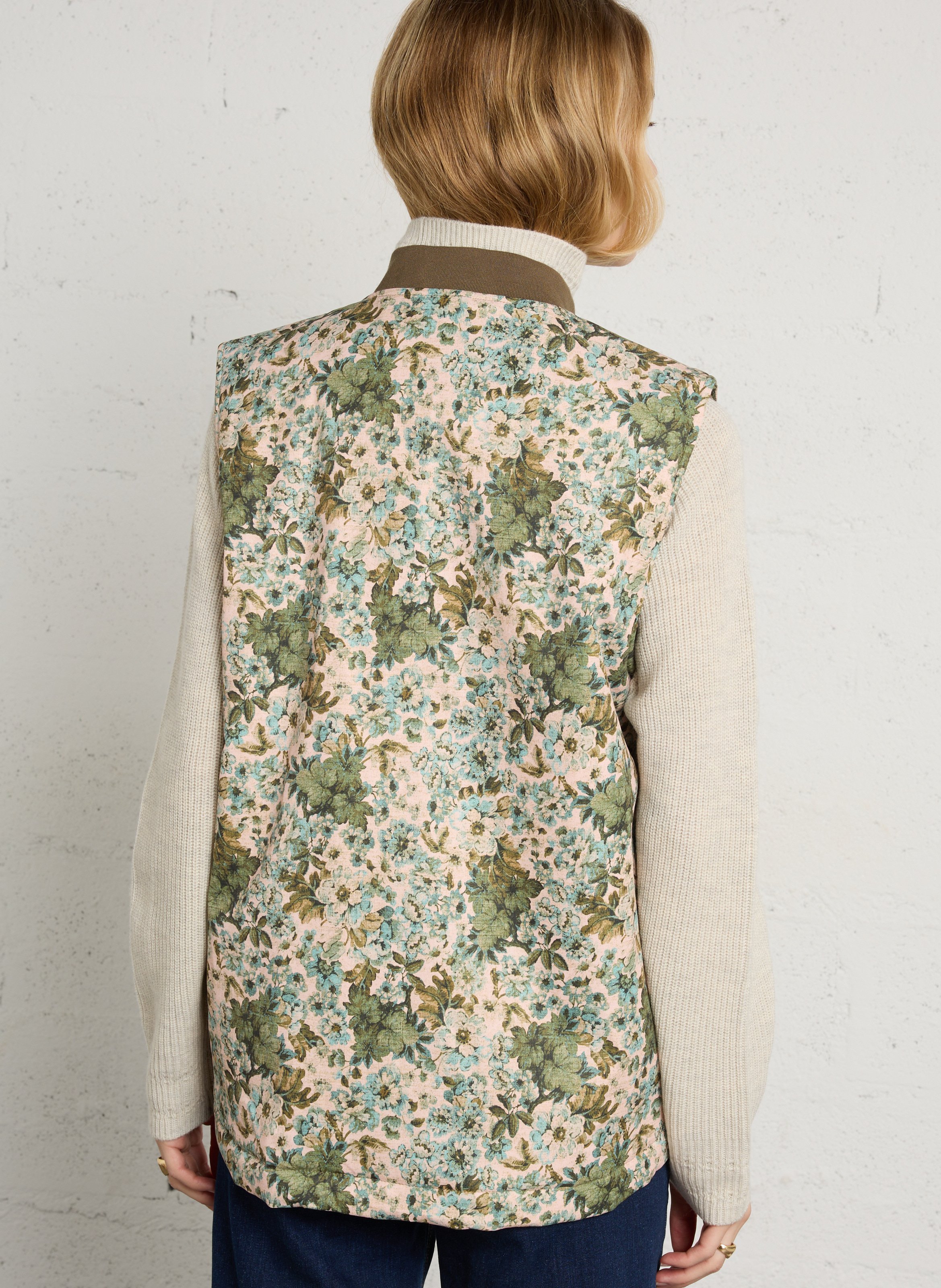 Jacke aus Baumwoll-Mix mit Rundhalskragen FLOTTE Mehrfarbig