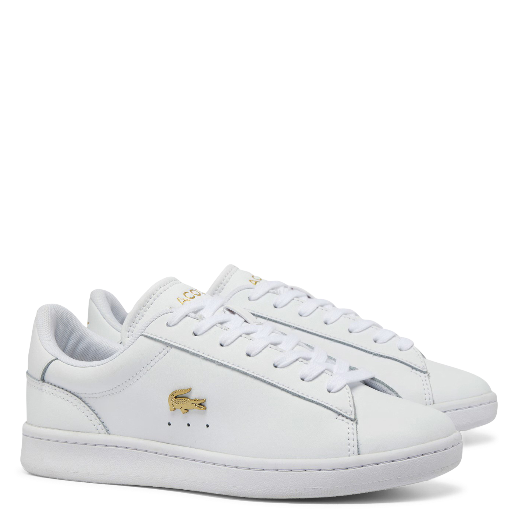 Baskets basses en cuir  LACOSTE Blanc