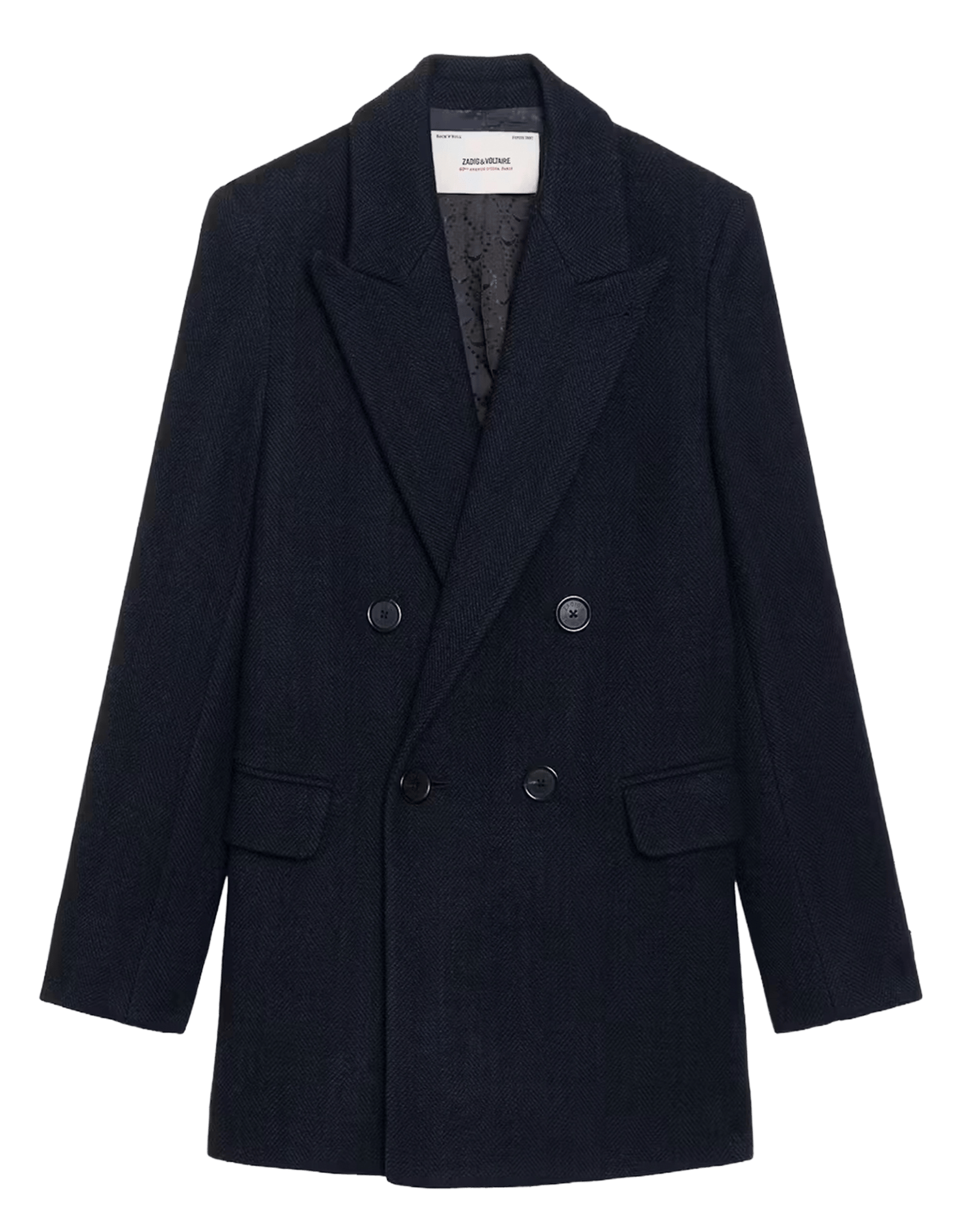 Straight wool-blend blazer ZADIG&VOLTAIRE Blue
