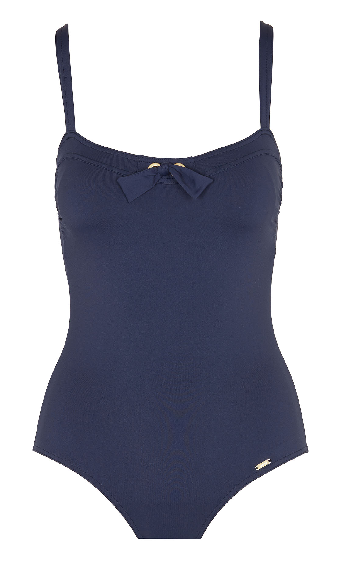 Maillot de bain 1 pièce  avec détail noeud LIVIA Bleu