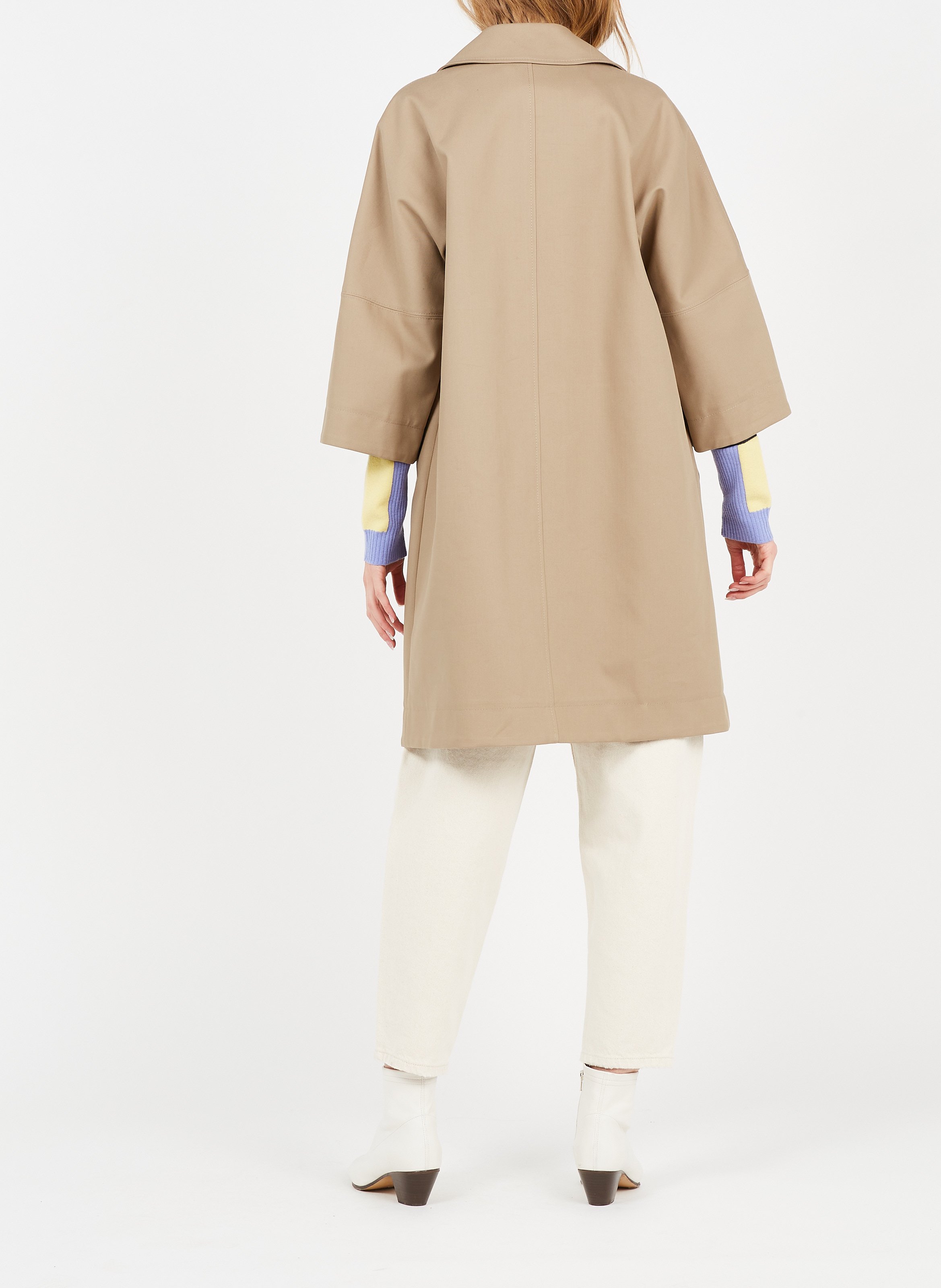 Straight cotton jeans AMERICAN VINTAGE Beige