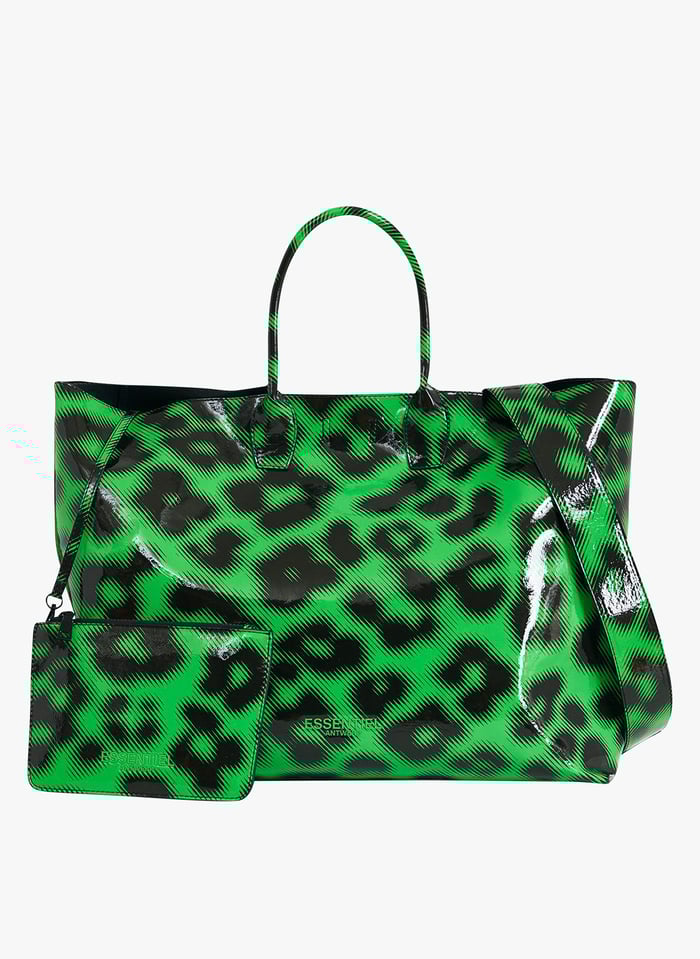 Patent leopard discount print bag
