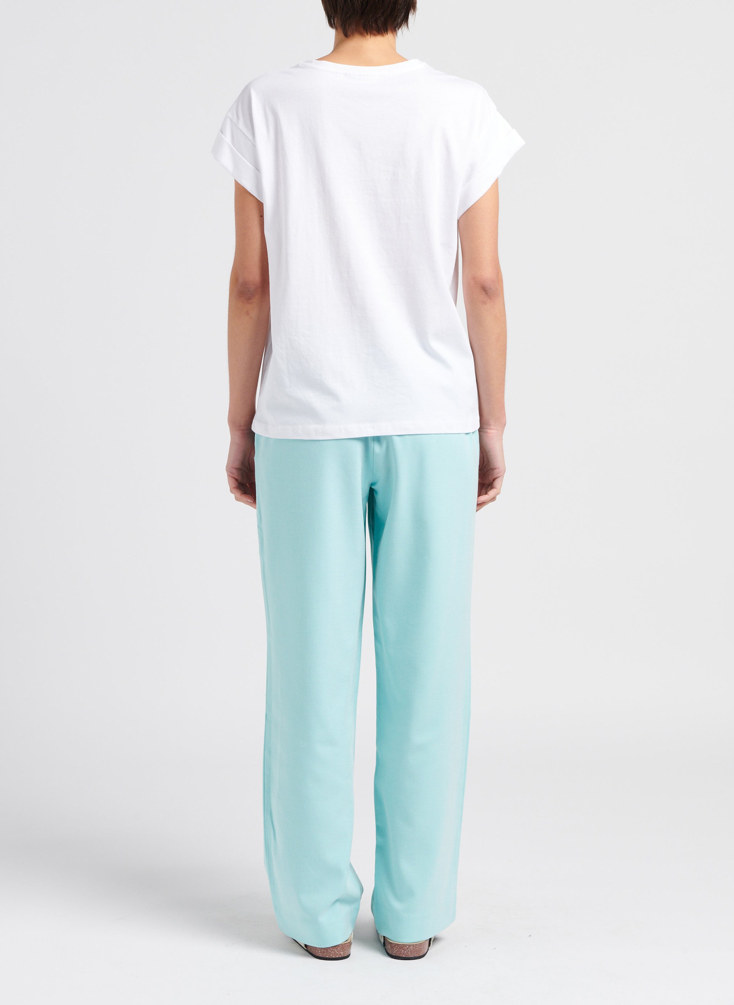 pantalon droit fluide MOSS COPENHAGEN Bleu