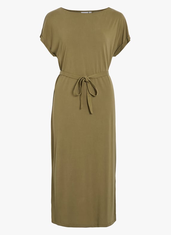 Boat-Neck midi dress Green Vila - Women | Place des Tendances Boat-Neck midi dress Green Vila - Women | Place des Tendances