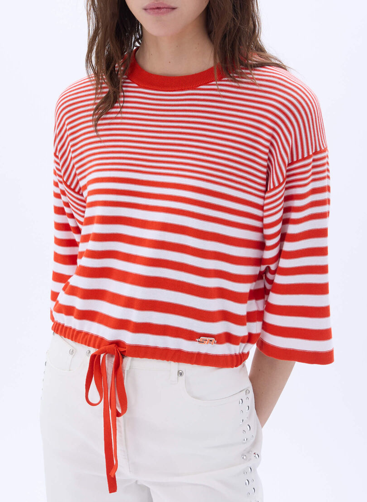 Straight striped cotton sweater SONIA RYKIEL Multicolored