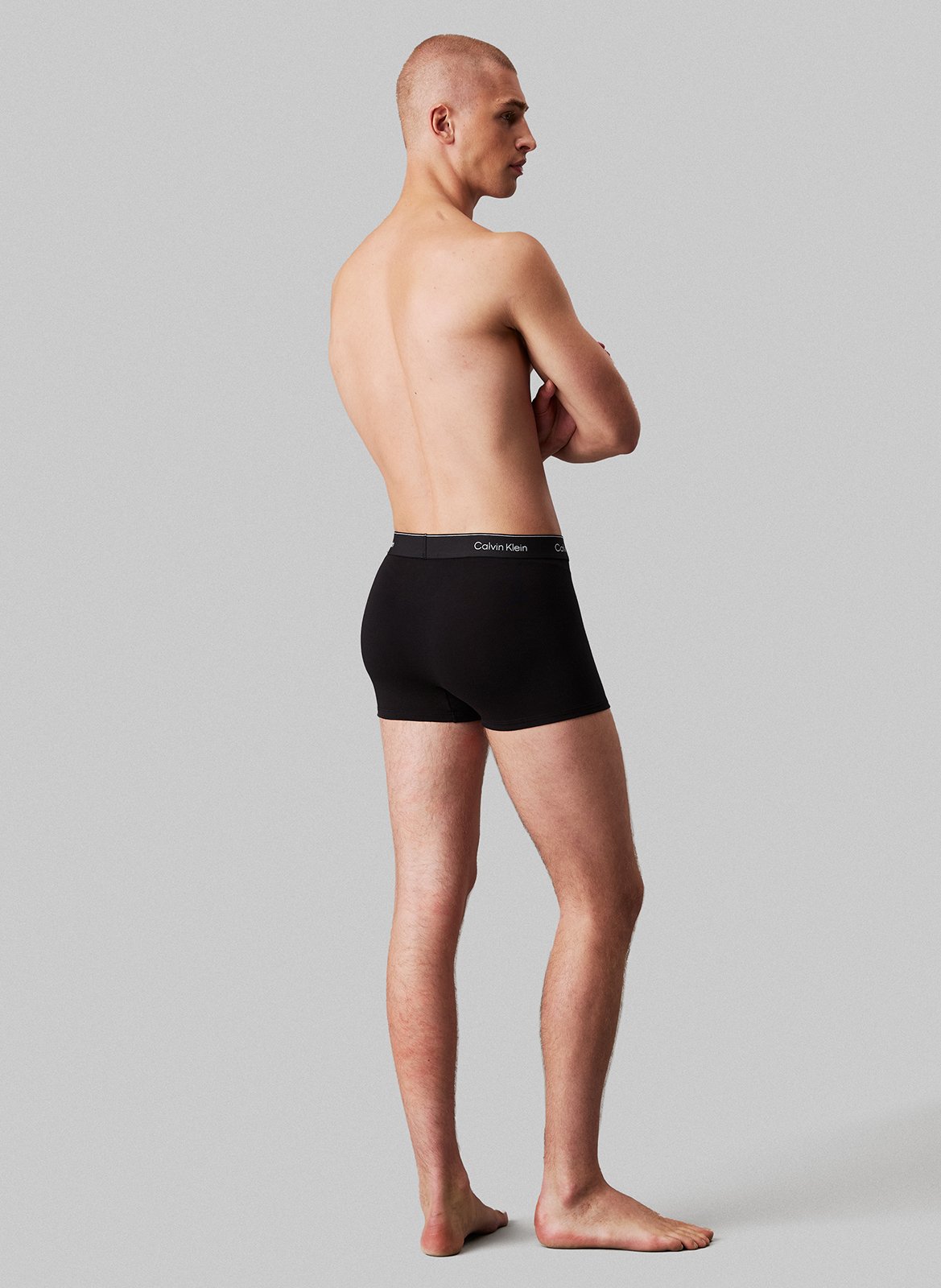 Setje met 3 boxershorts | katoenblend CALVIN KLEIN UNDERWEAR Zwart