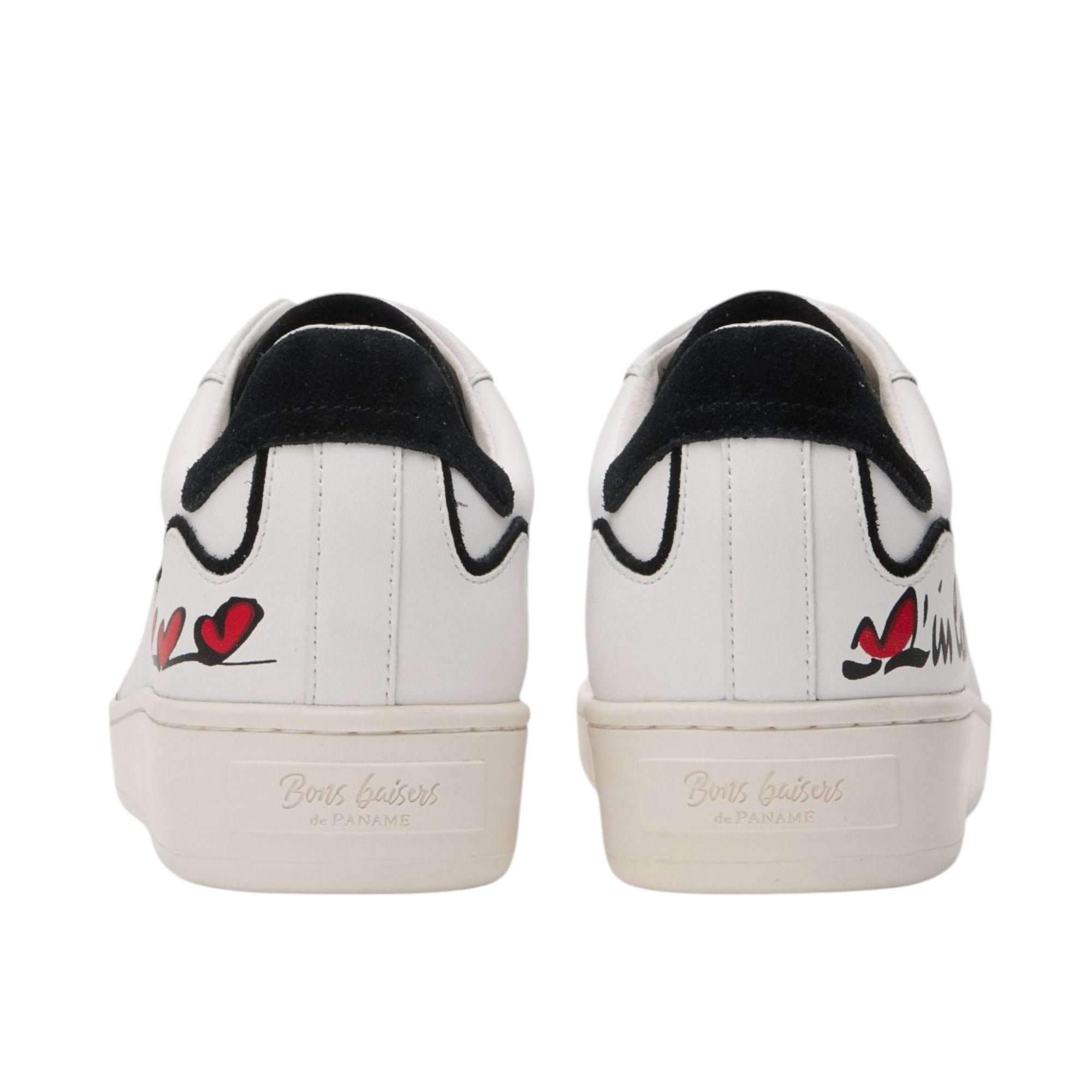 Jimmy leather sneakers BONS BAISERS PARIS White