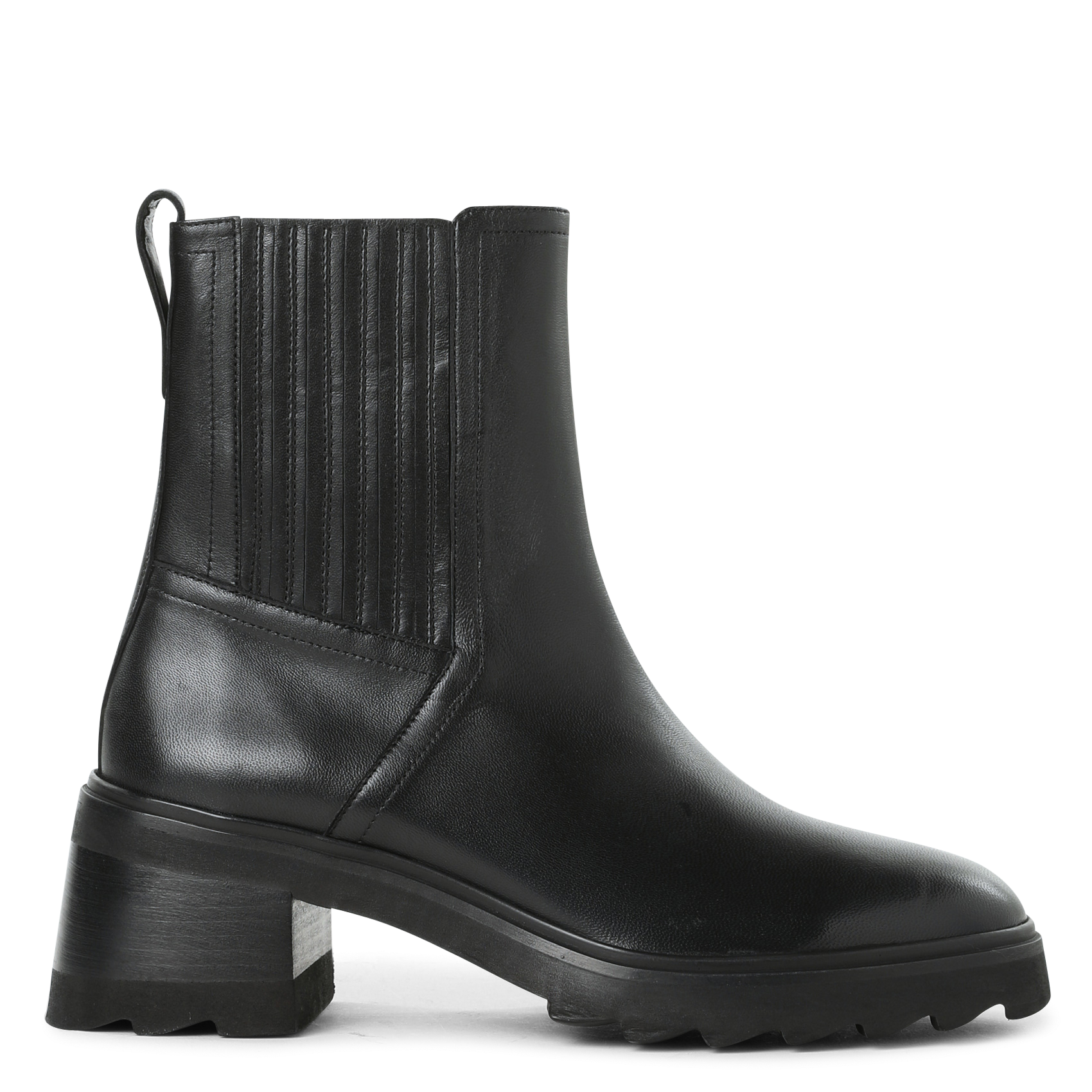 Bottines à talons en cuir BOBBIES Noir