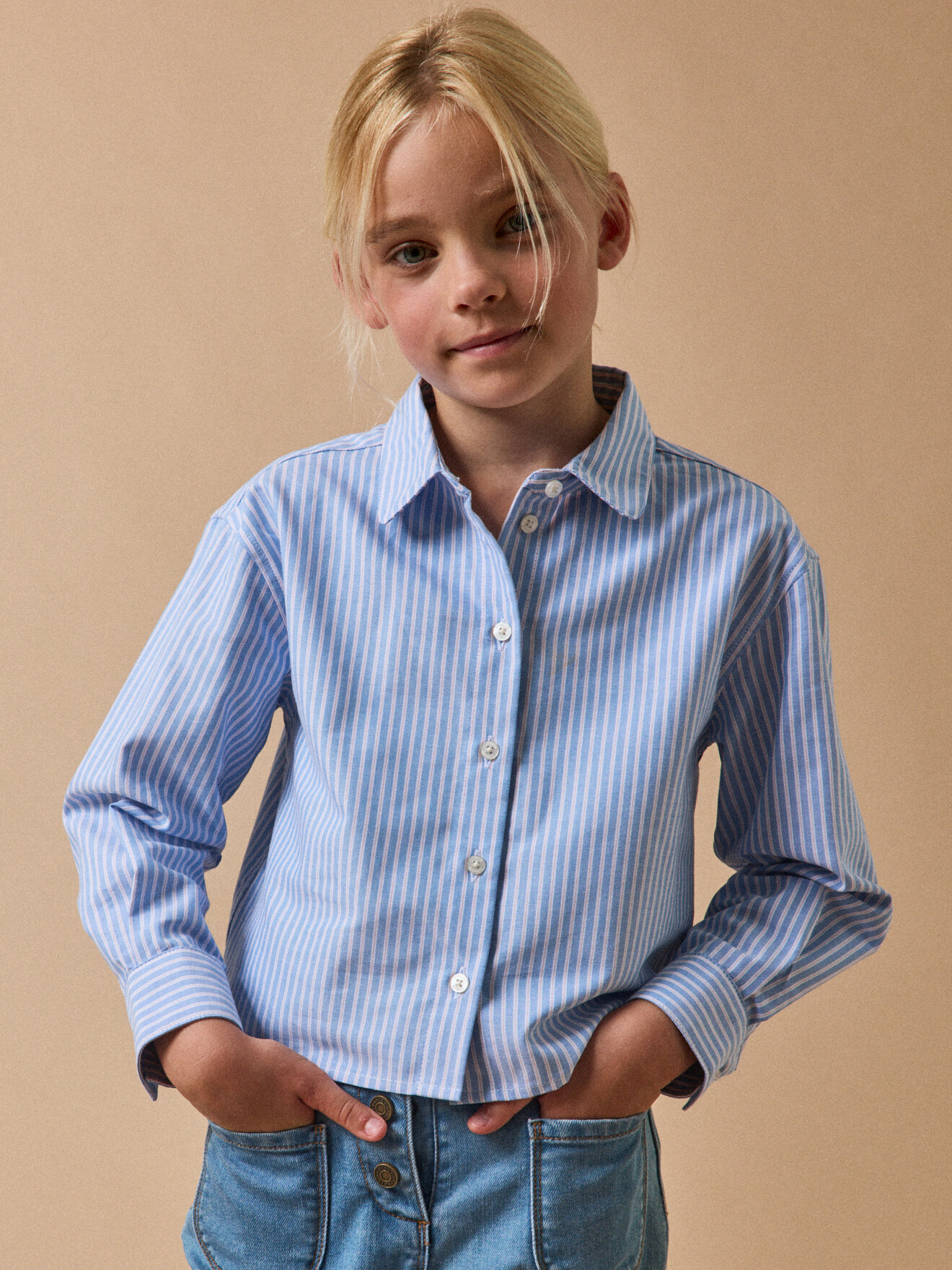 Striped shirt CYRILLUS Blue