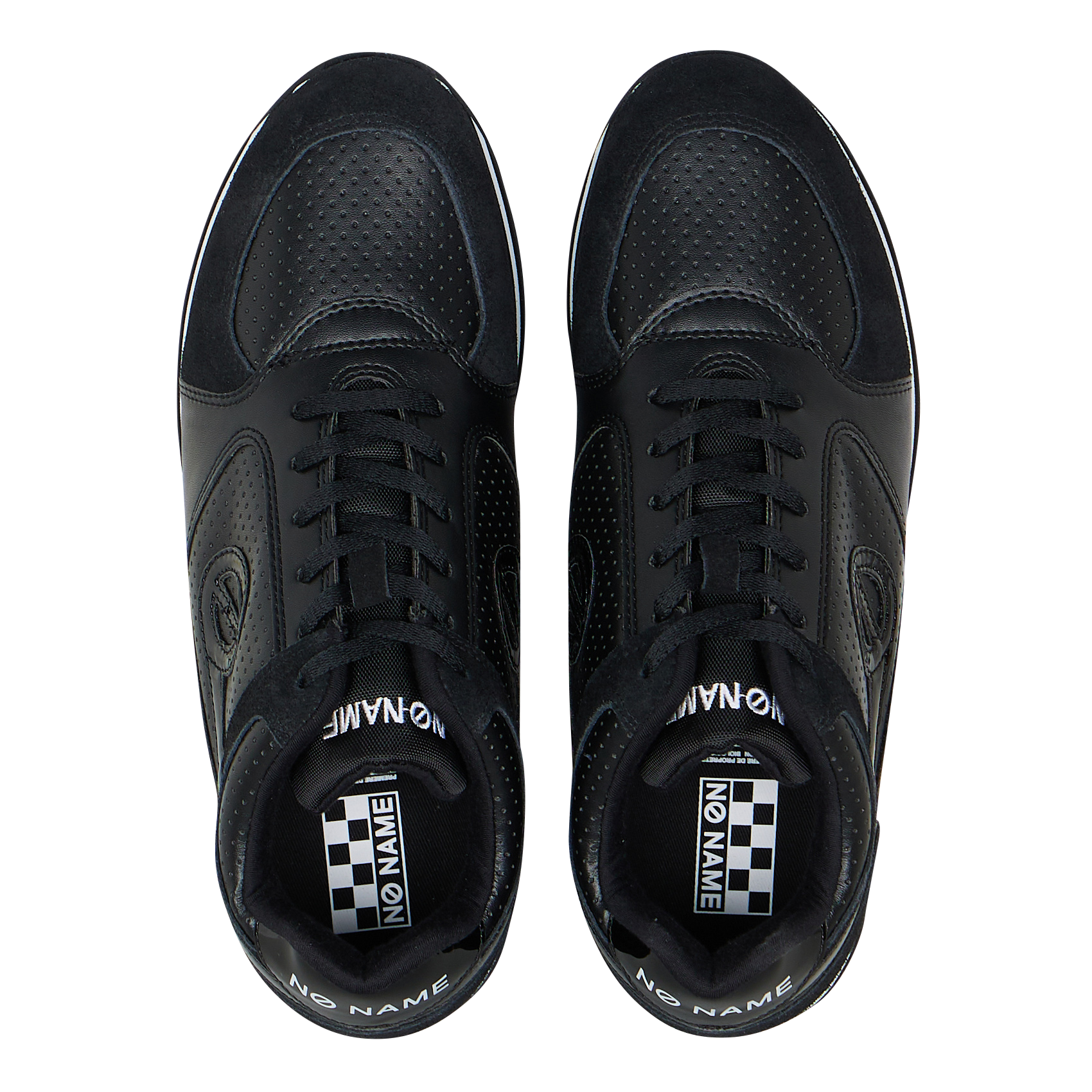 Zapatillas bajas de dos materiales NO NAME Negro