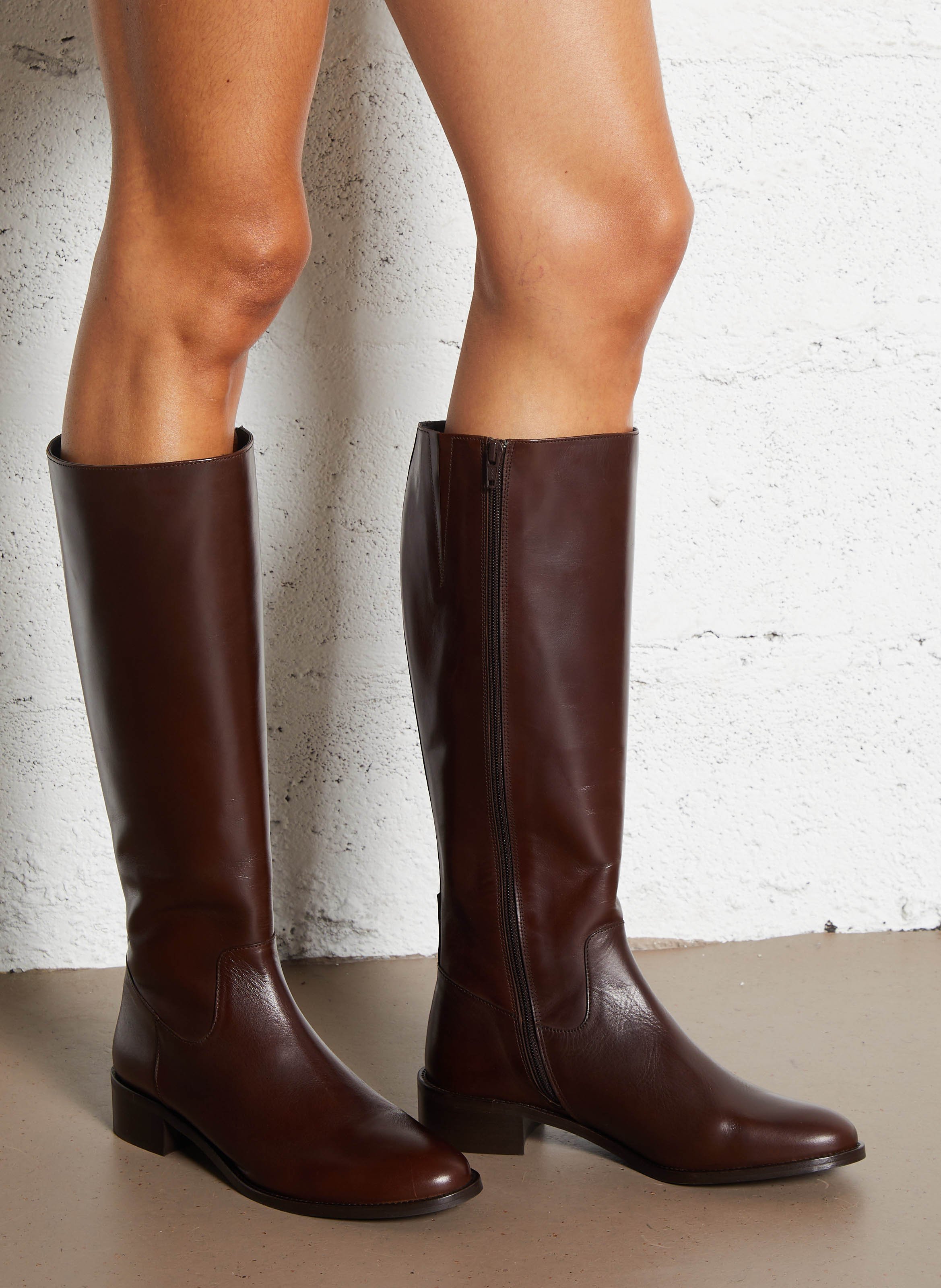 Ary leather boots BOCAGE Brown