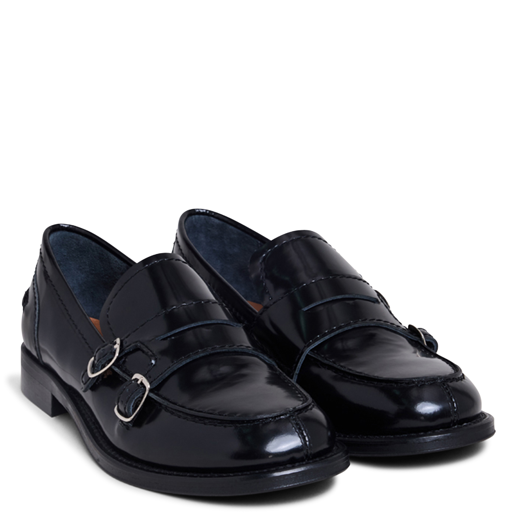 Mocassins en cuir verni JONAK Noir