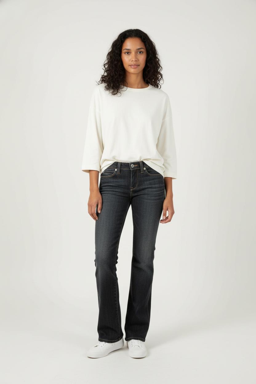 Cropped slim jeans with studs LEVI'S - Seconde main Grey