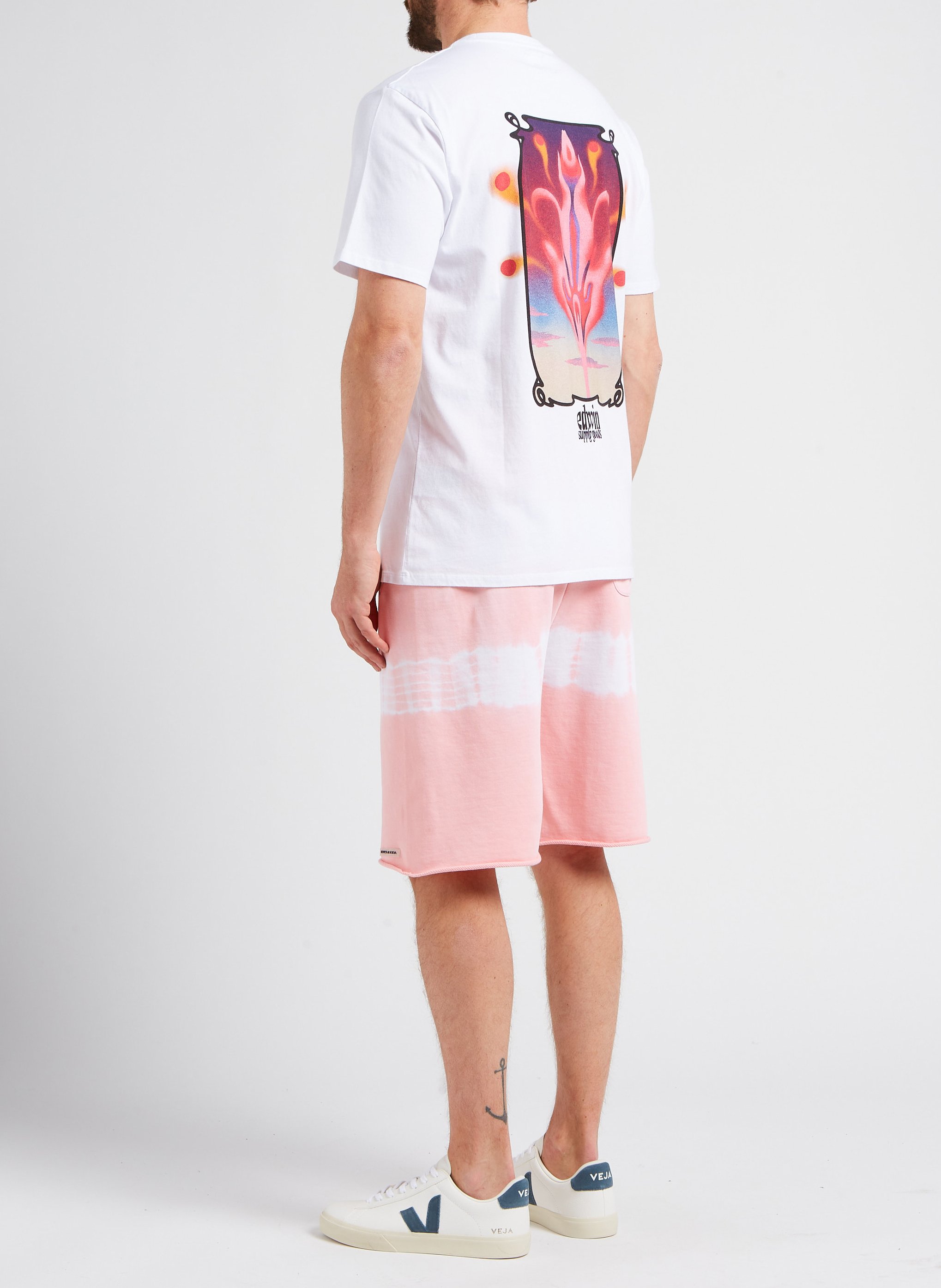 Katoenen short met print SCOTCH AND SODA Roze
