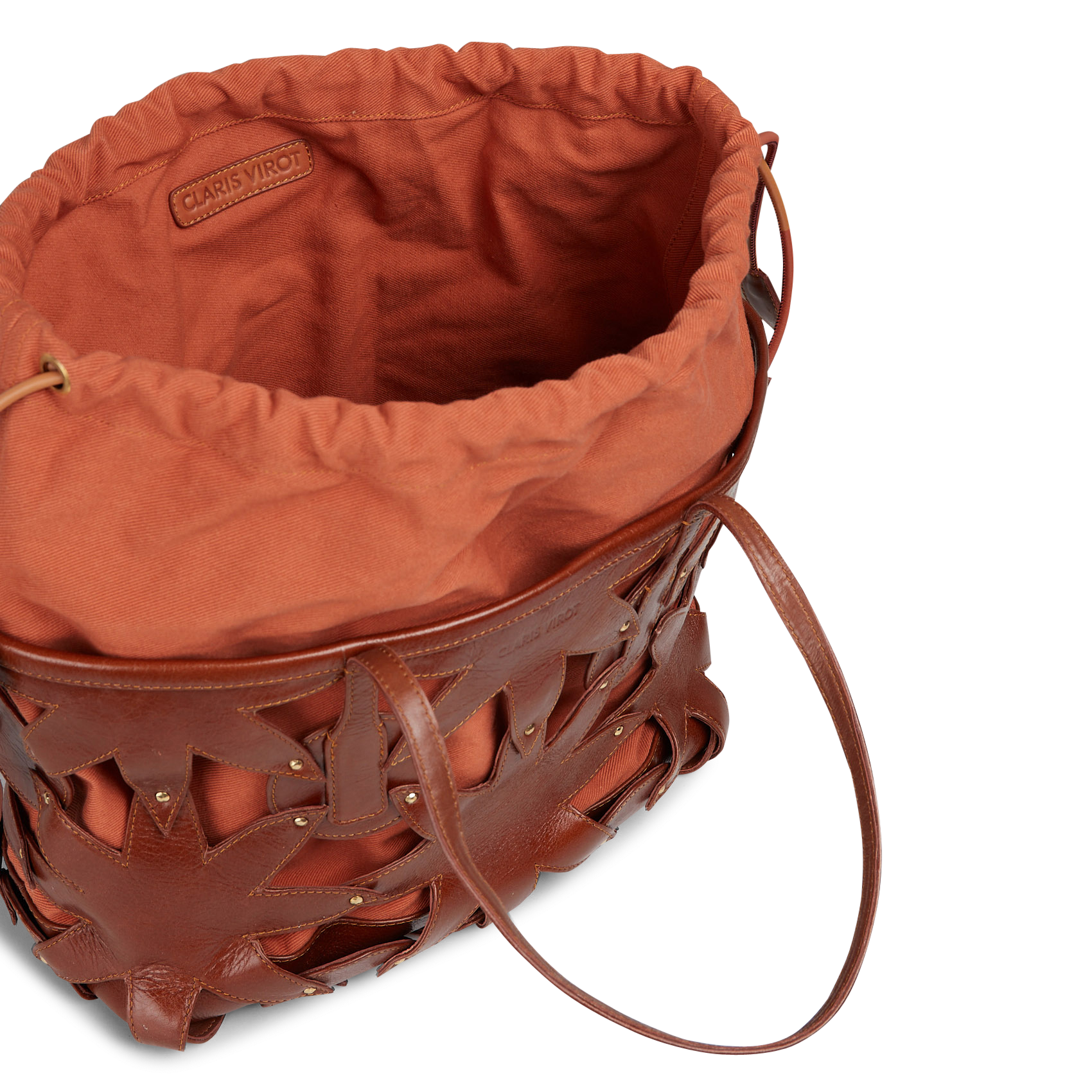 Geschmeidige Tragetasche aus Leder  CLARIS VIROT Braun