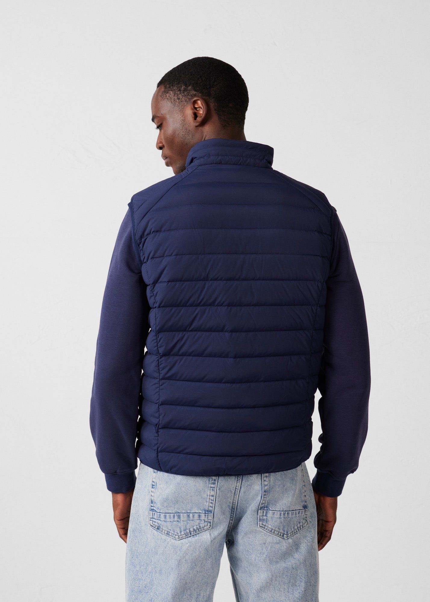 Stretch sleeveless puffer jacket Arafo JOTT Blue