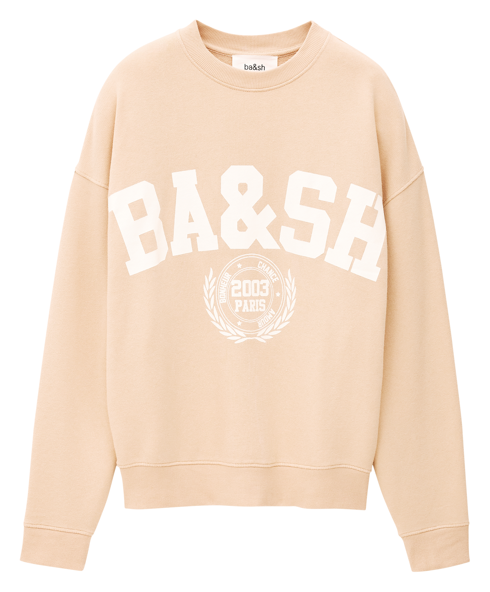 Loose-fit screen-printed cotton-blend sweatshirt BA&SH Pink