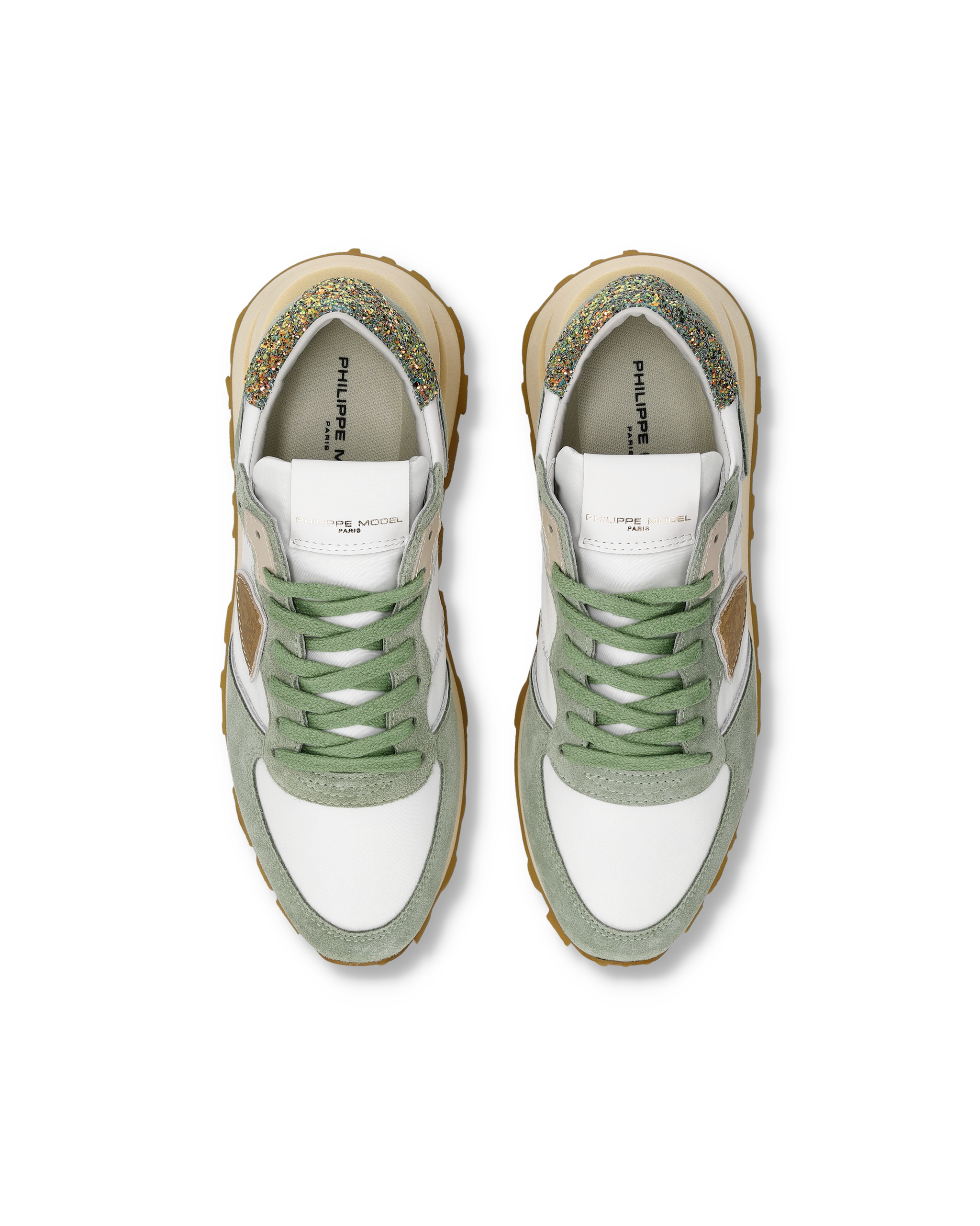 High-top running sneakers PHILIPPE MODEL Green