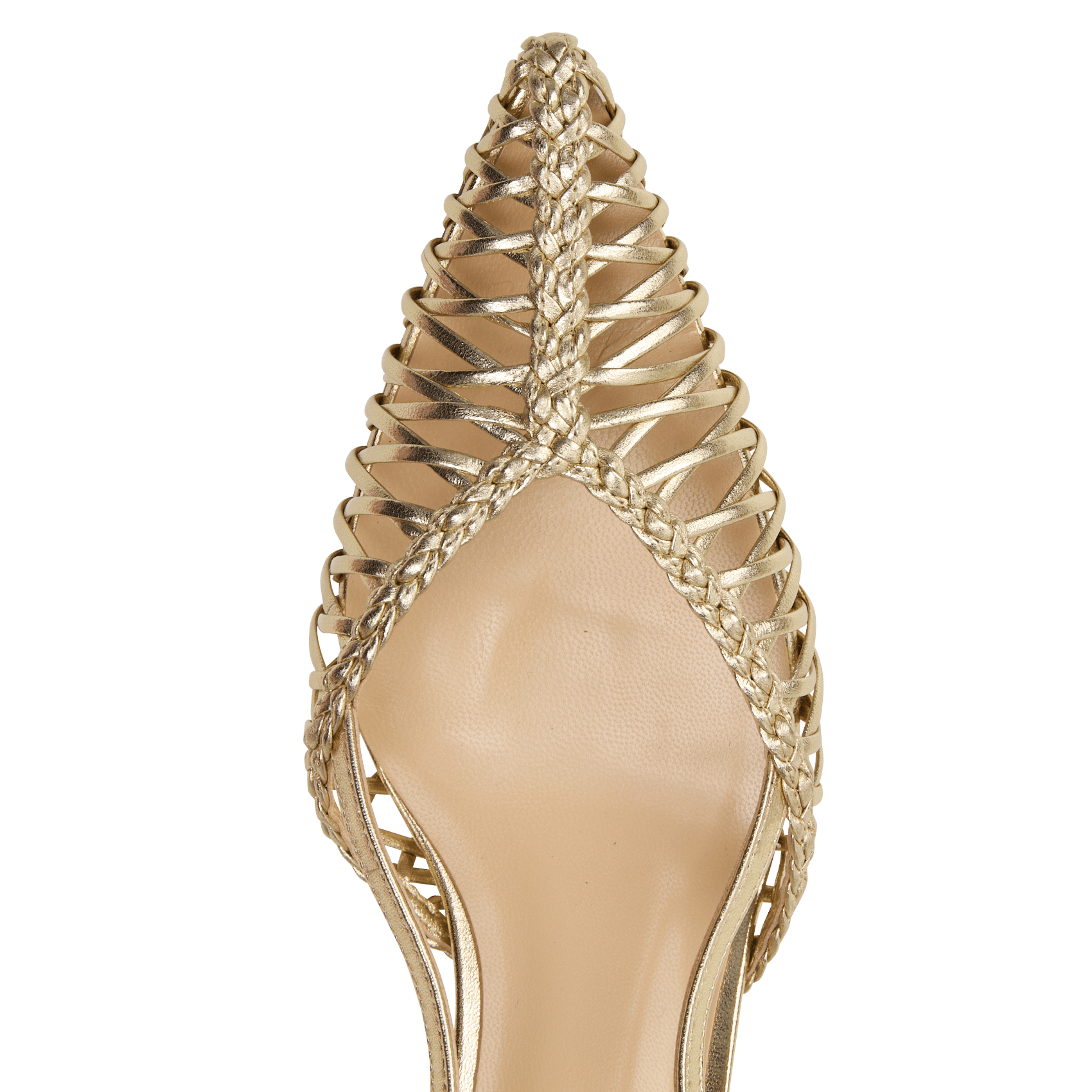 Hoge sandalen van leer MI/MAI Goudkleurig