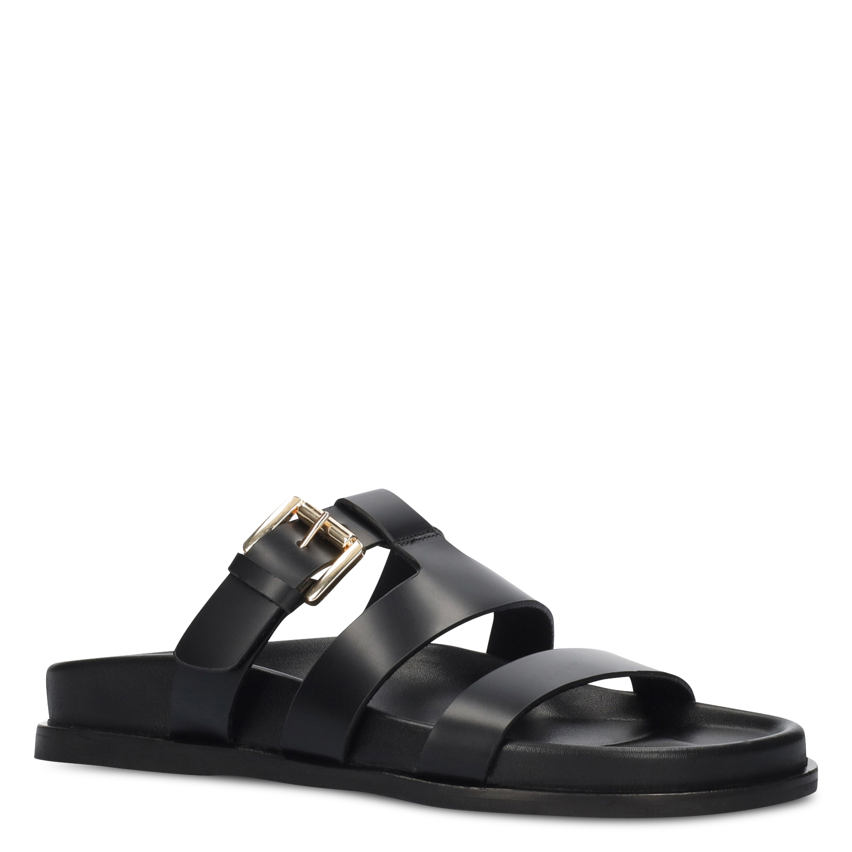 Mules plates en cuir BIBI LOU Noir