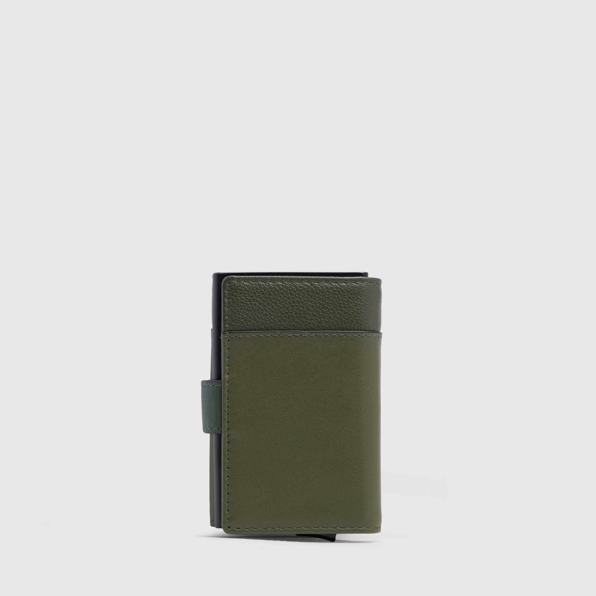 Automatic pop-up cardholder PIQUADRO Green