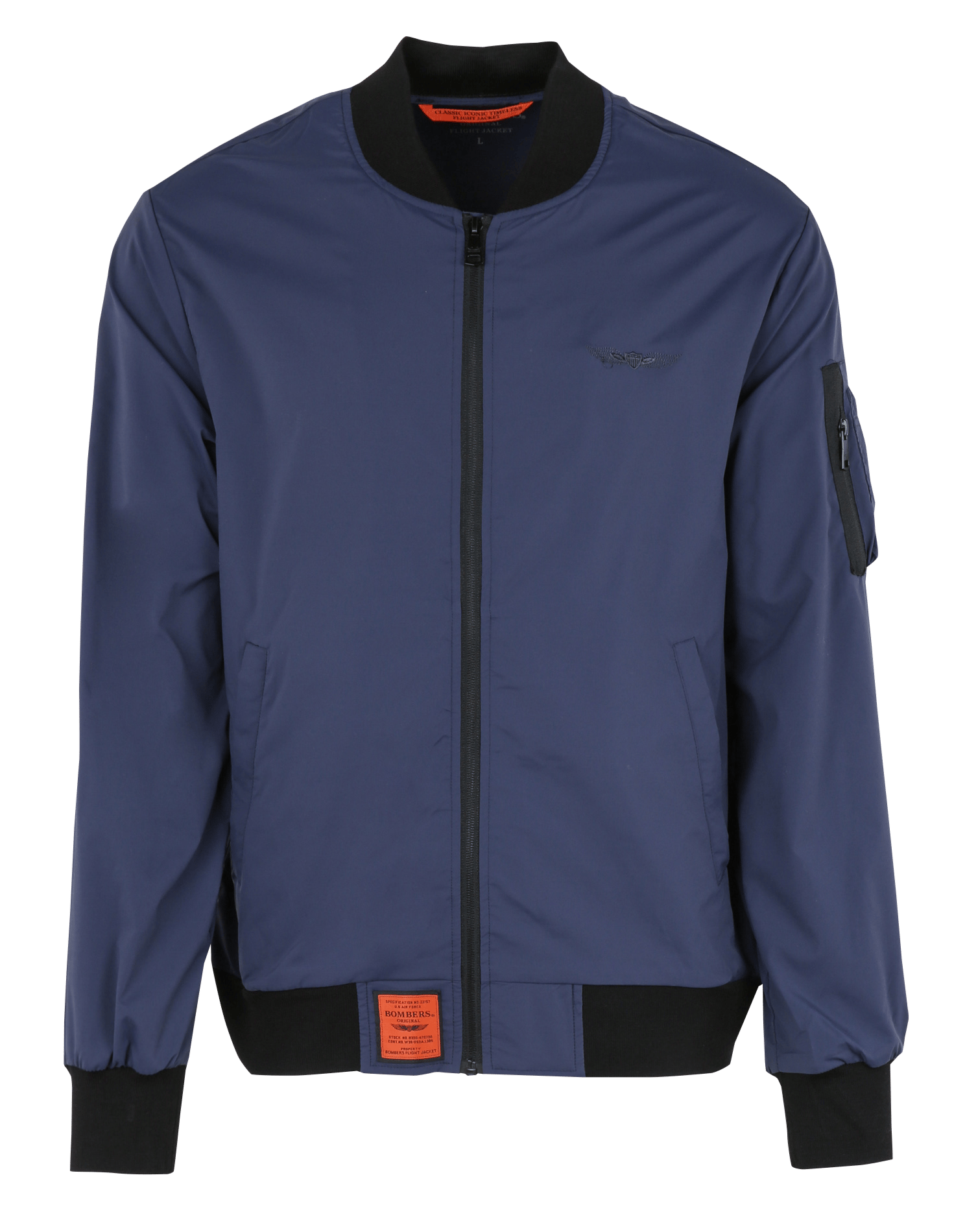 Oversized teddy collar jacket BOMBERS ORIGINAL Blue