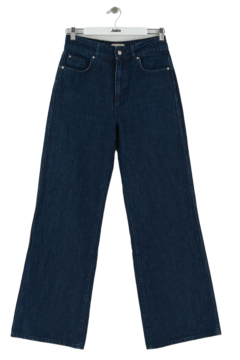 Straight cotton-blend pants SEZANE - Seconde main Blue
