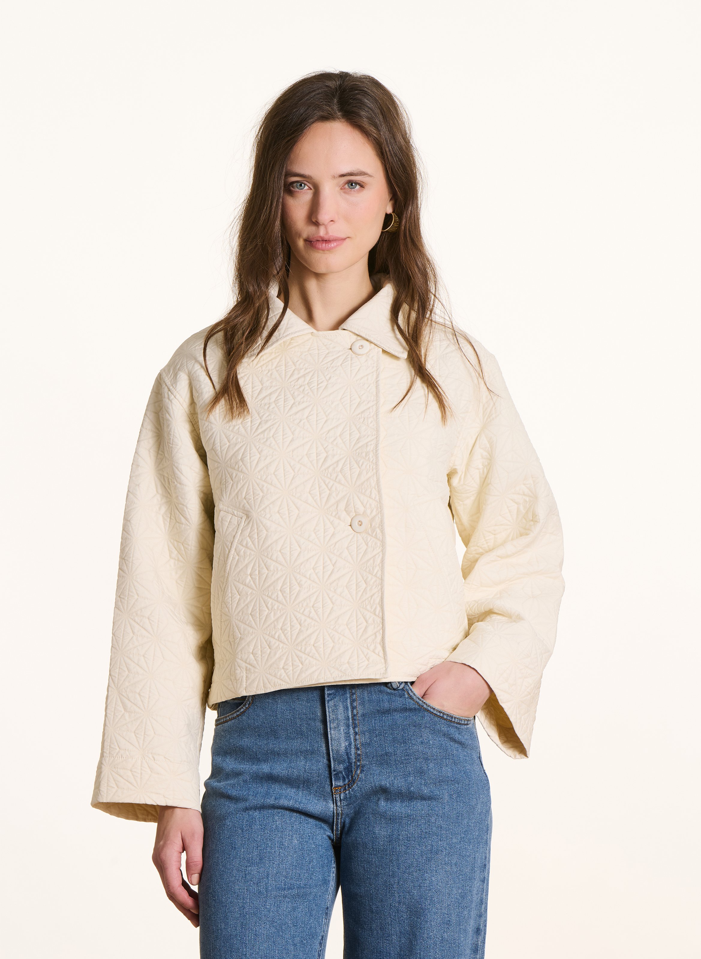 Veste col classique  LA FEE MARABOUTEE Blanc