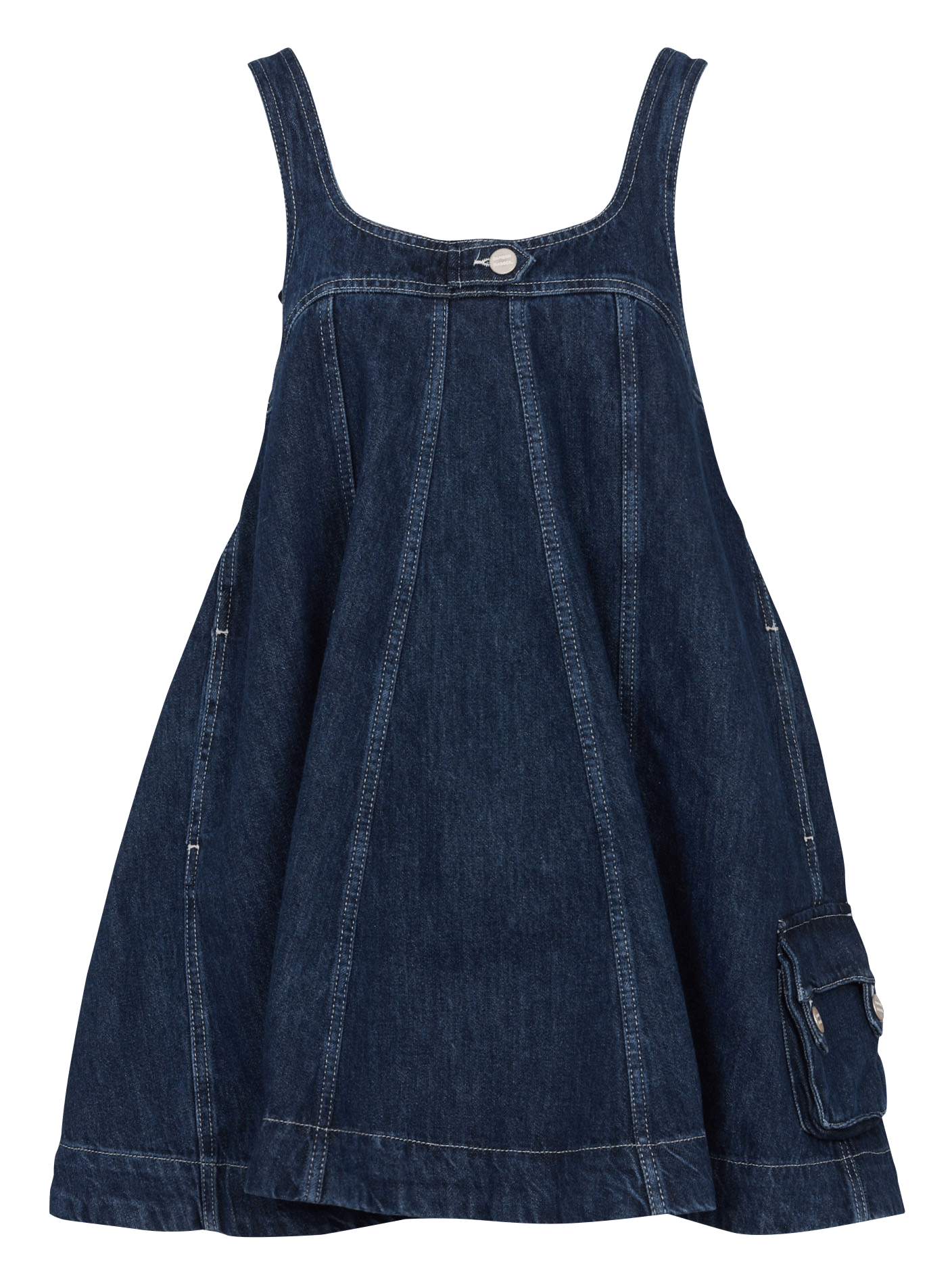 Kurzkleid aus Bio-Baumwolle DAMSON MADDER Blau