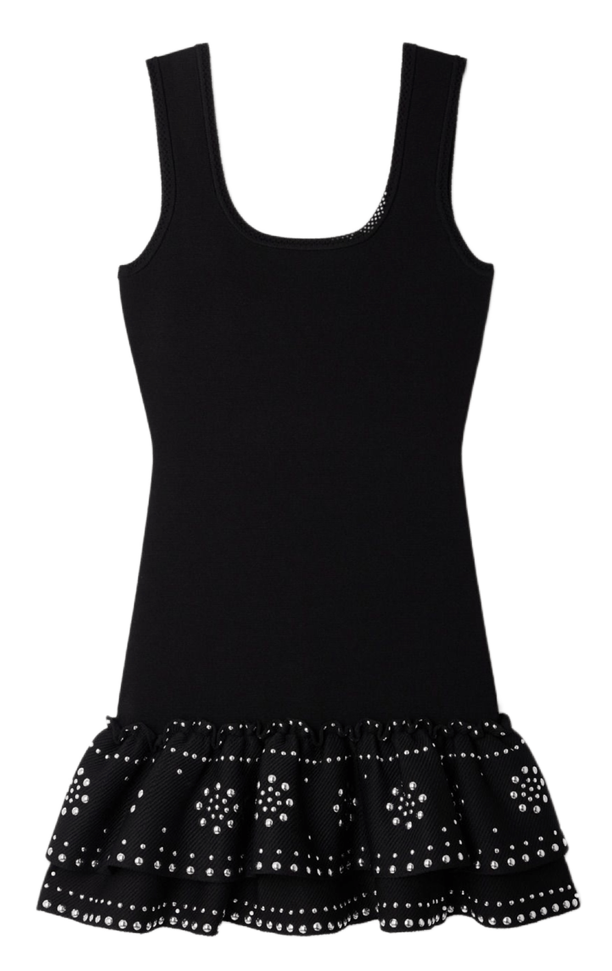 Short dress with studs SANDRO Black