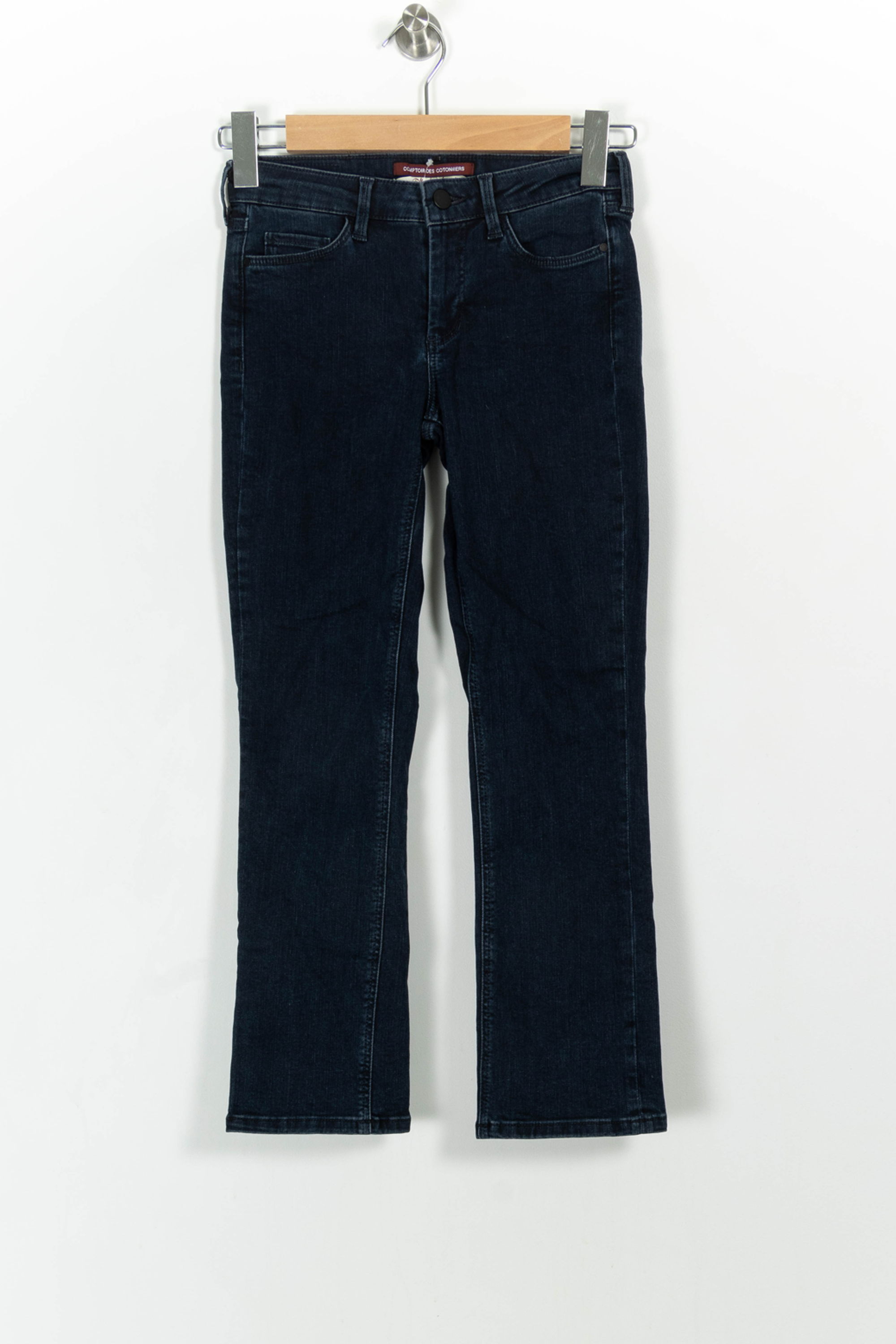 Cropped slim jeans with studs COMPTOIR DES COTONNIERS - Seconde main Blue