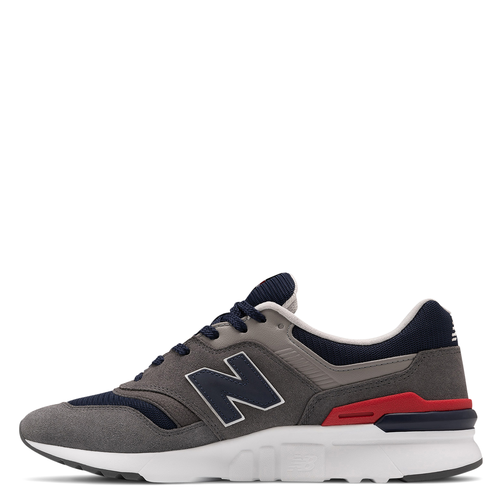 Baskets basses en cuir mélangé NEW BALANCE Gris