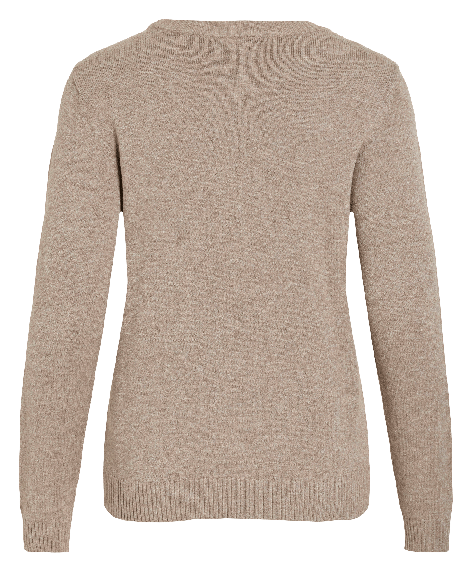 Round-neck sweater VILA Brown