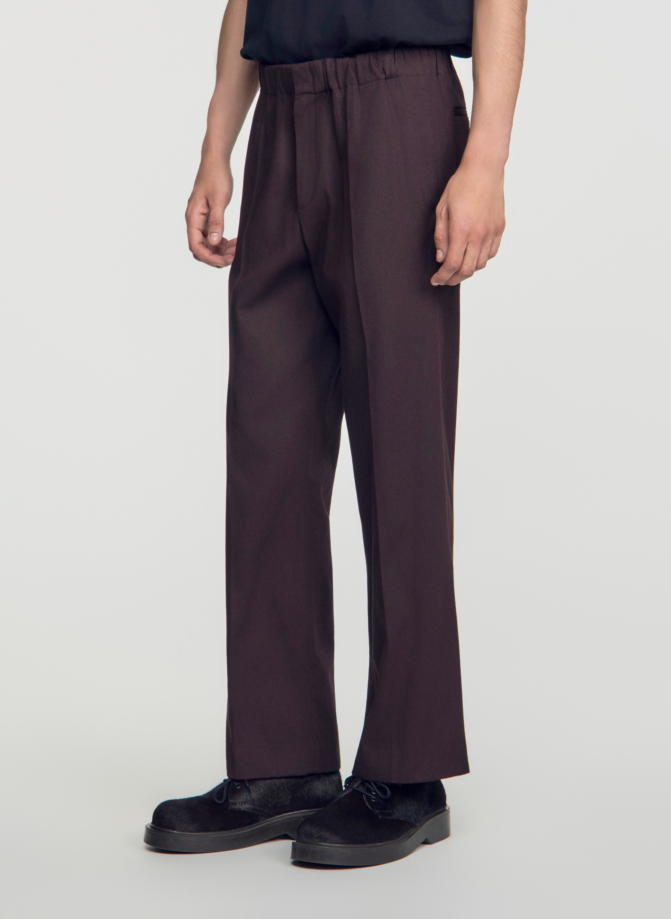 Wijde jeans SANDRO Bruin