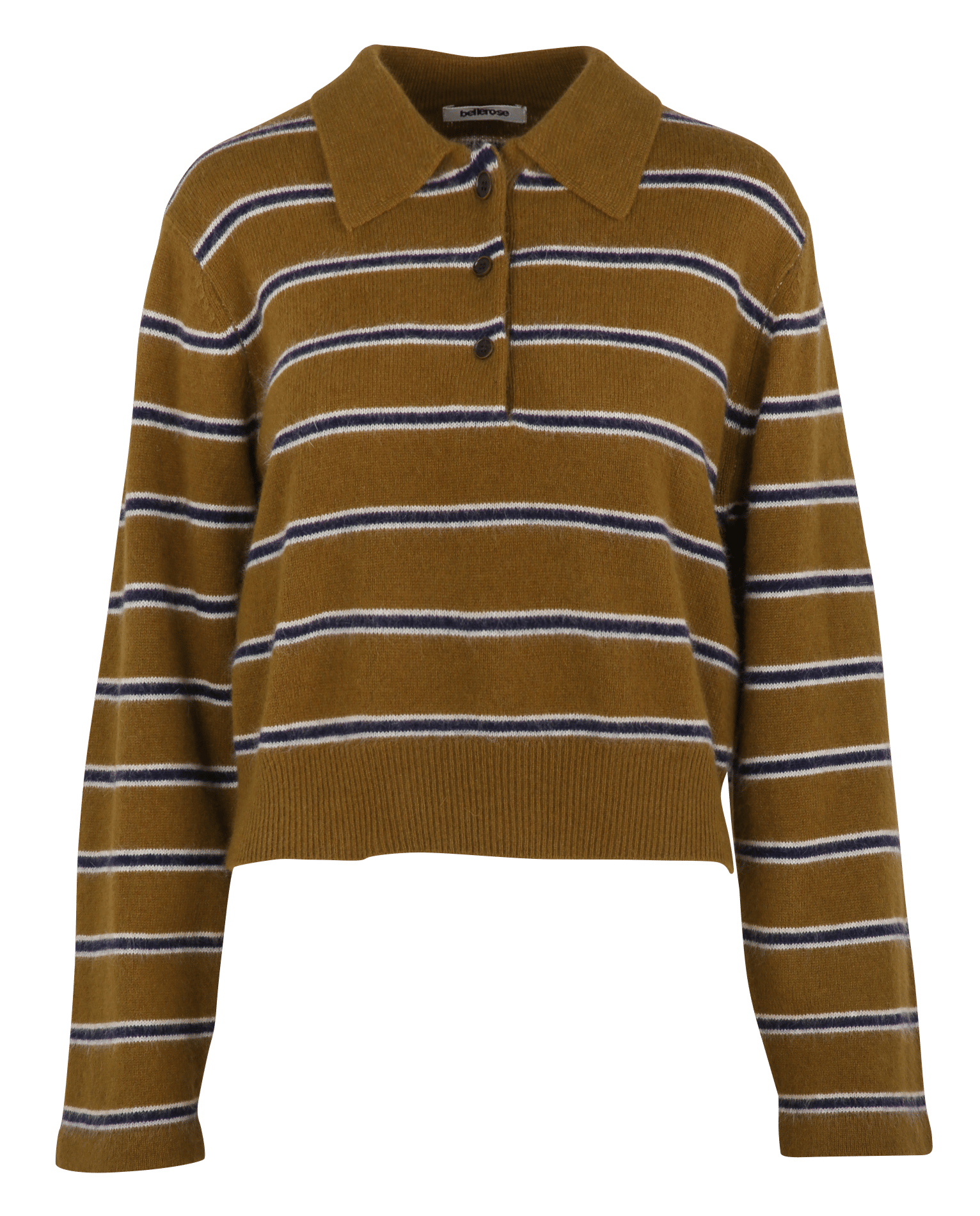 Sweater with polo collar BELLEROSE Beige