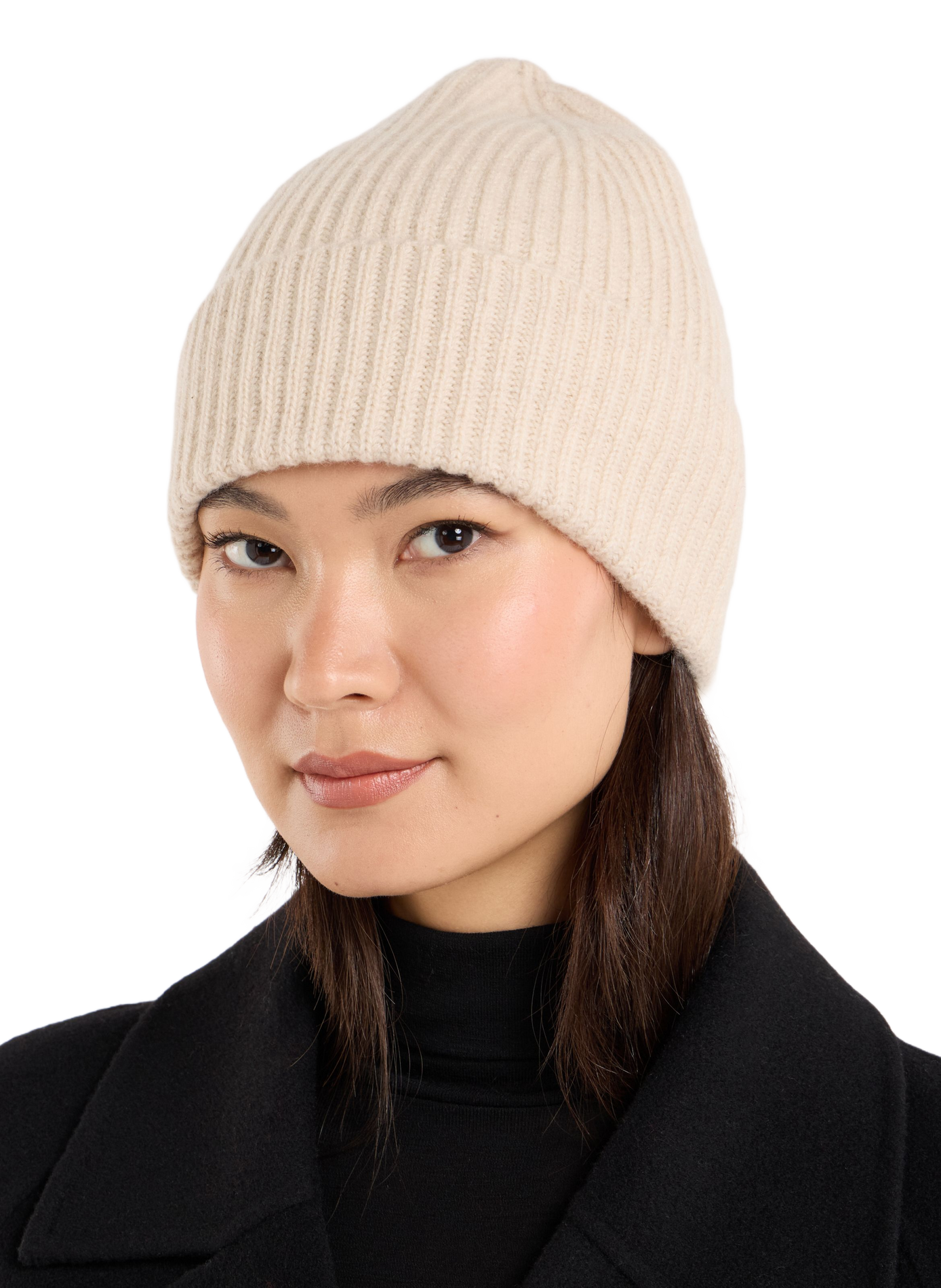 Ribbed-knit cashmere hat SAISON 1865 Beige
