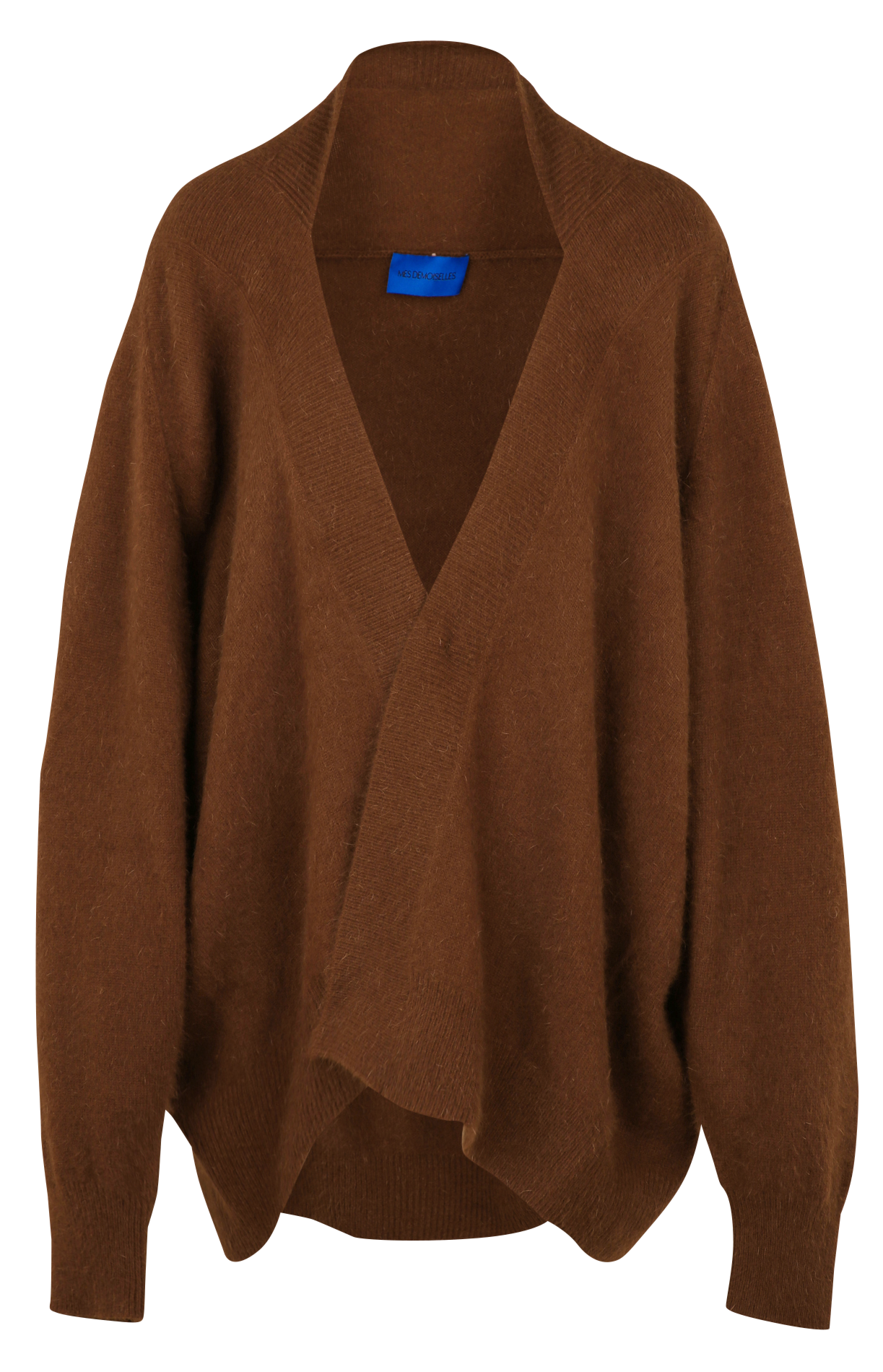 Oversized buttonless vest MES DEMOISELLES Brown