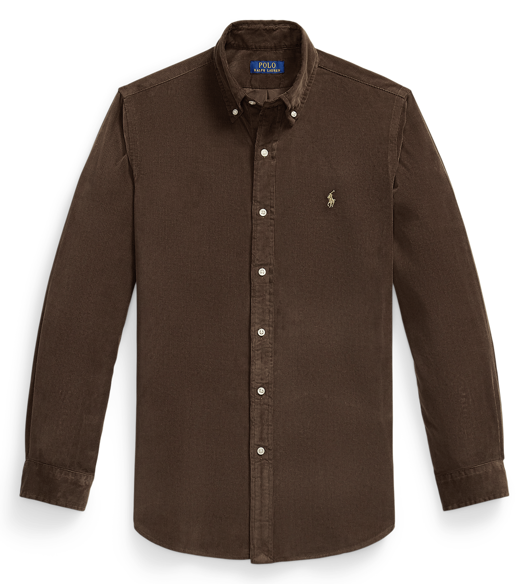 Chemise col américain regular-fit en velours côtelé POLO RALPH LAUREN Marron