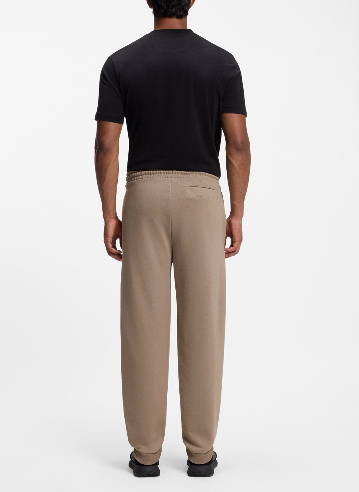 Straight cotton-blend joggers BOSS Khaki