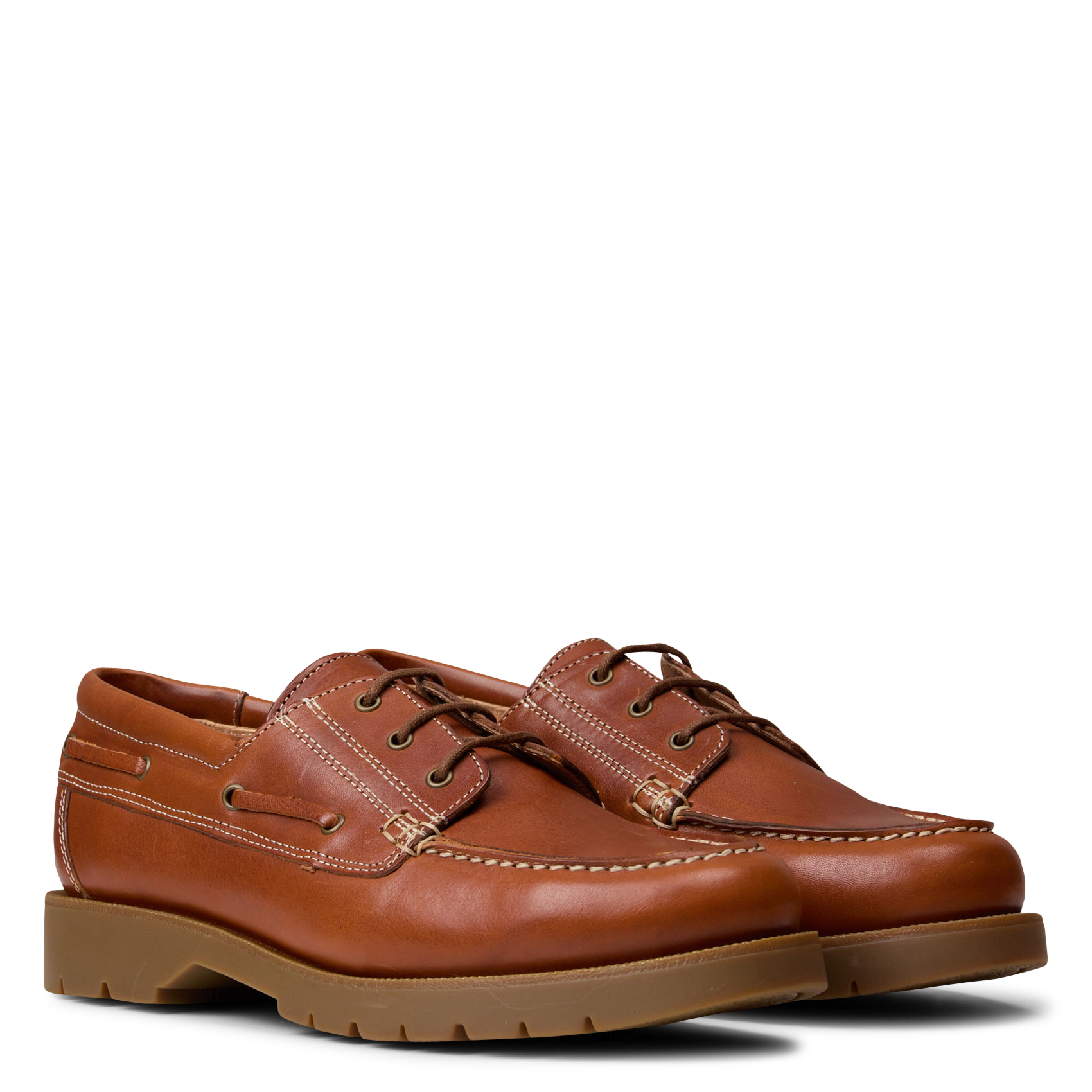 Leather Derby shoes KLEMAN Brown
