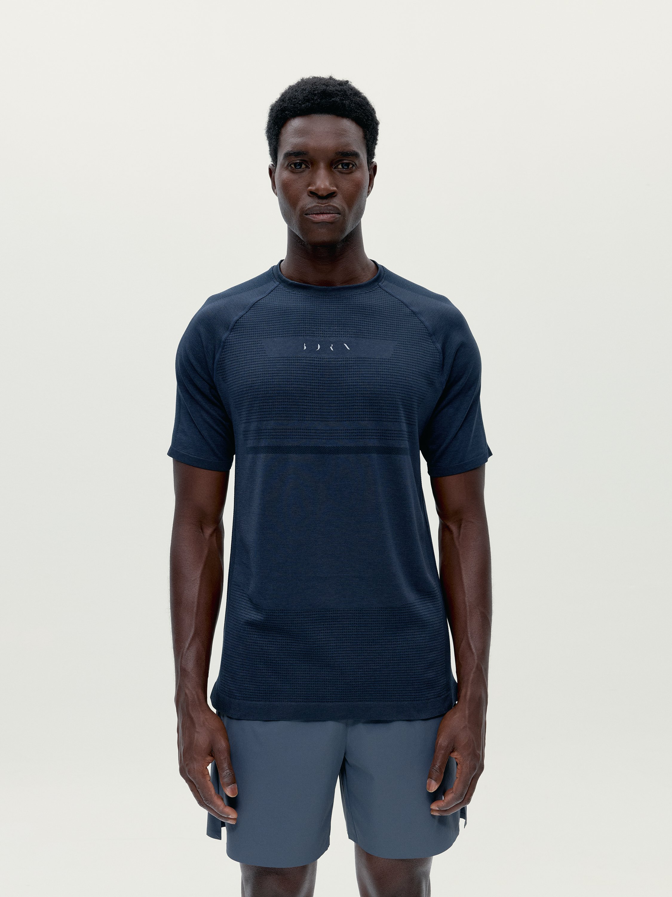 Men's sports T-shirt with short sleeves and reflective details BORN