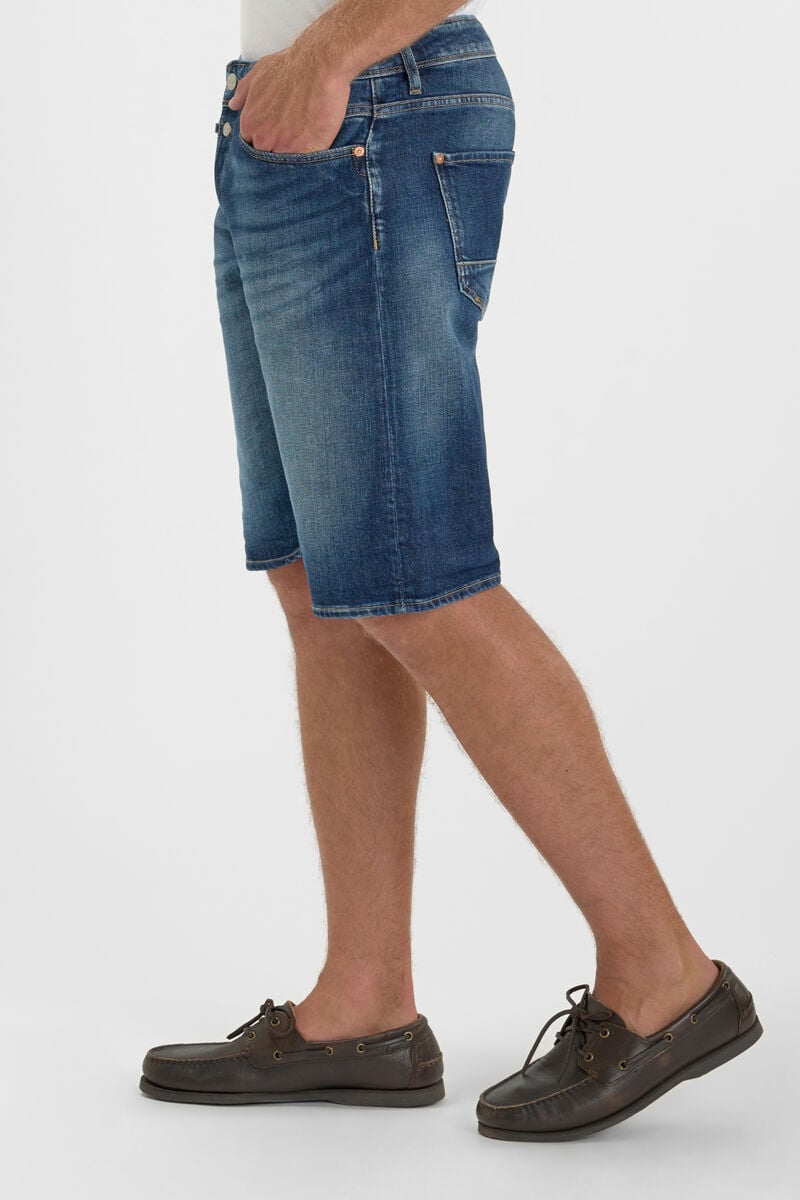 Buttoned denim Bermuda shorts LE TEMPS DES CERISES Blue