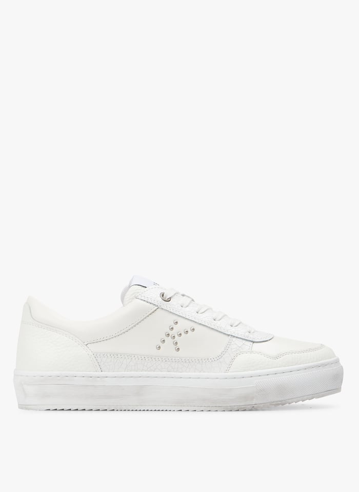 Baskets basses en cuir Blanc