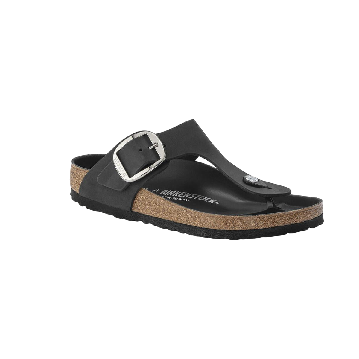 Faux leather sandals BIRKENSTOCK Black
