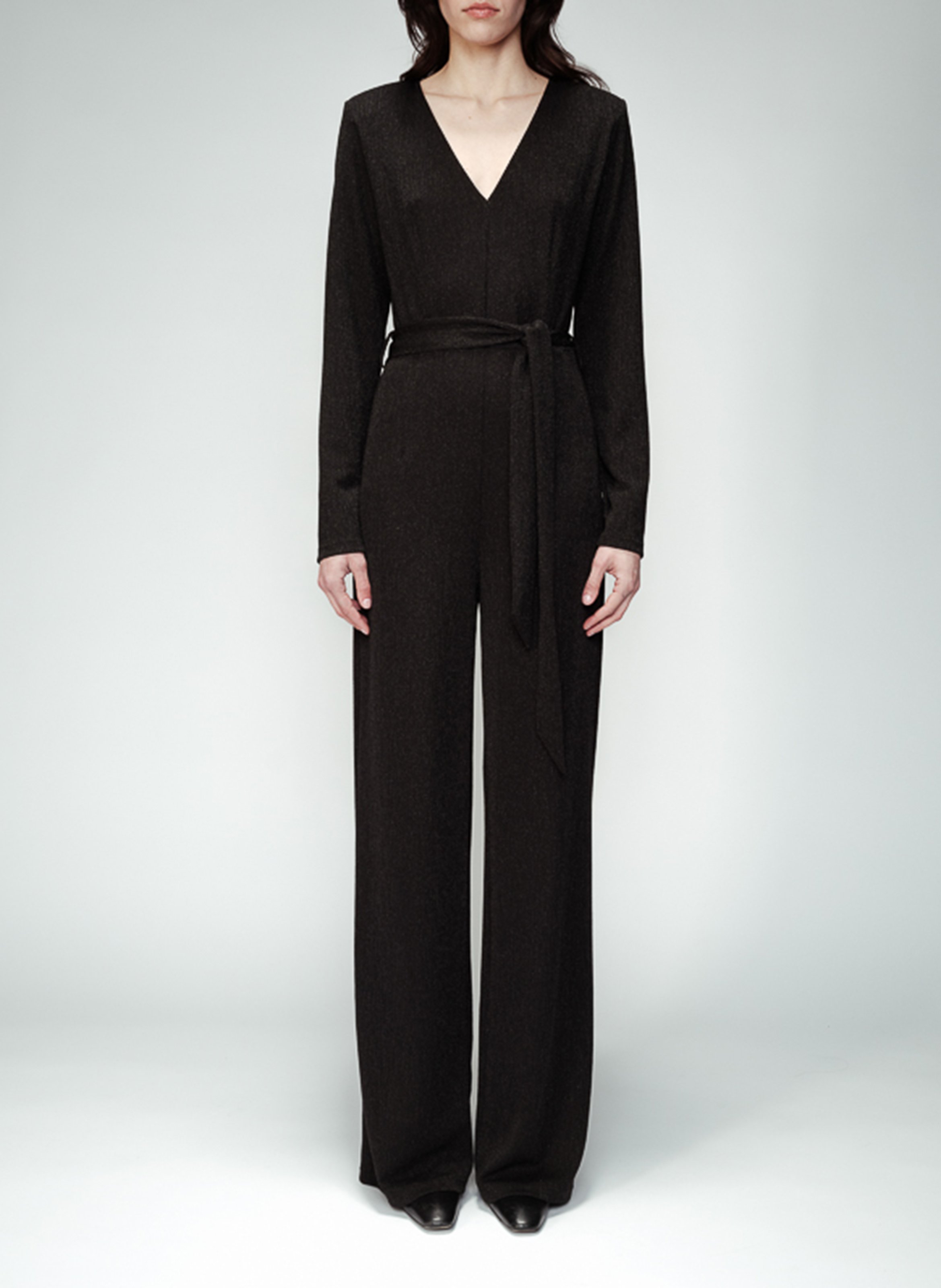 Combinaison longue ceinturée GRACE ET MILA Noir