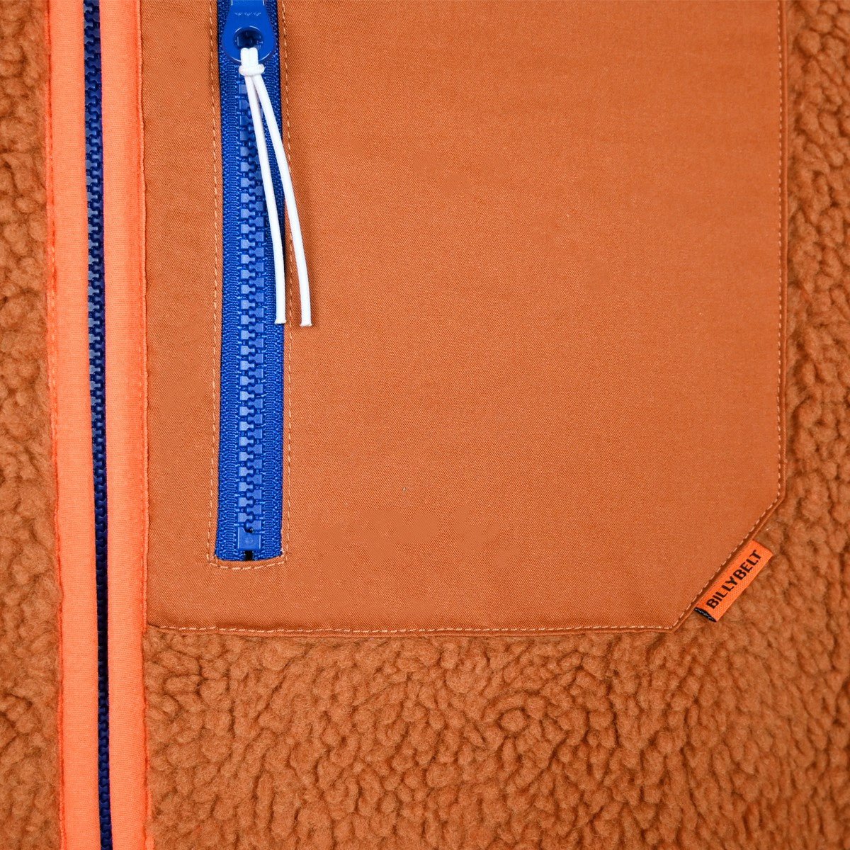 Sherpa zip-up jacket BILLYBELT Brown