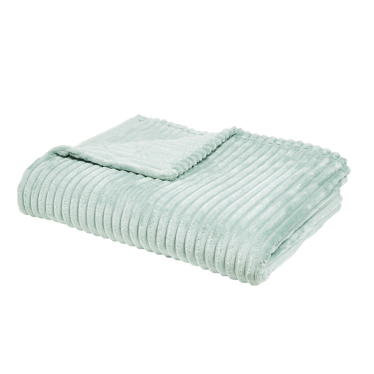 Plain ribbed throw TODAY LINGE DE MAISON Green