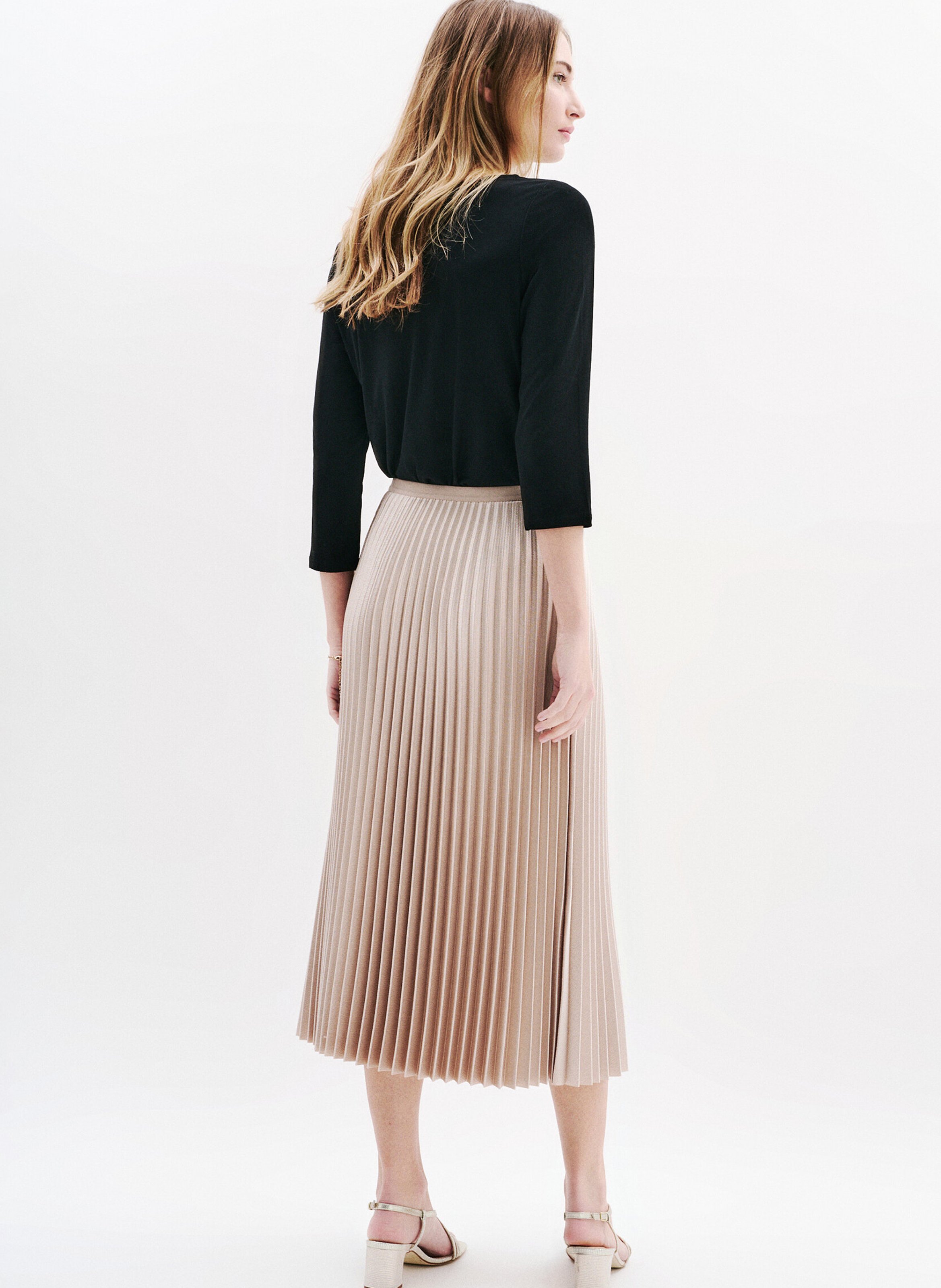 Top col rond  CAROLL Noir