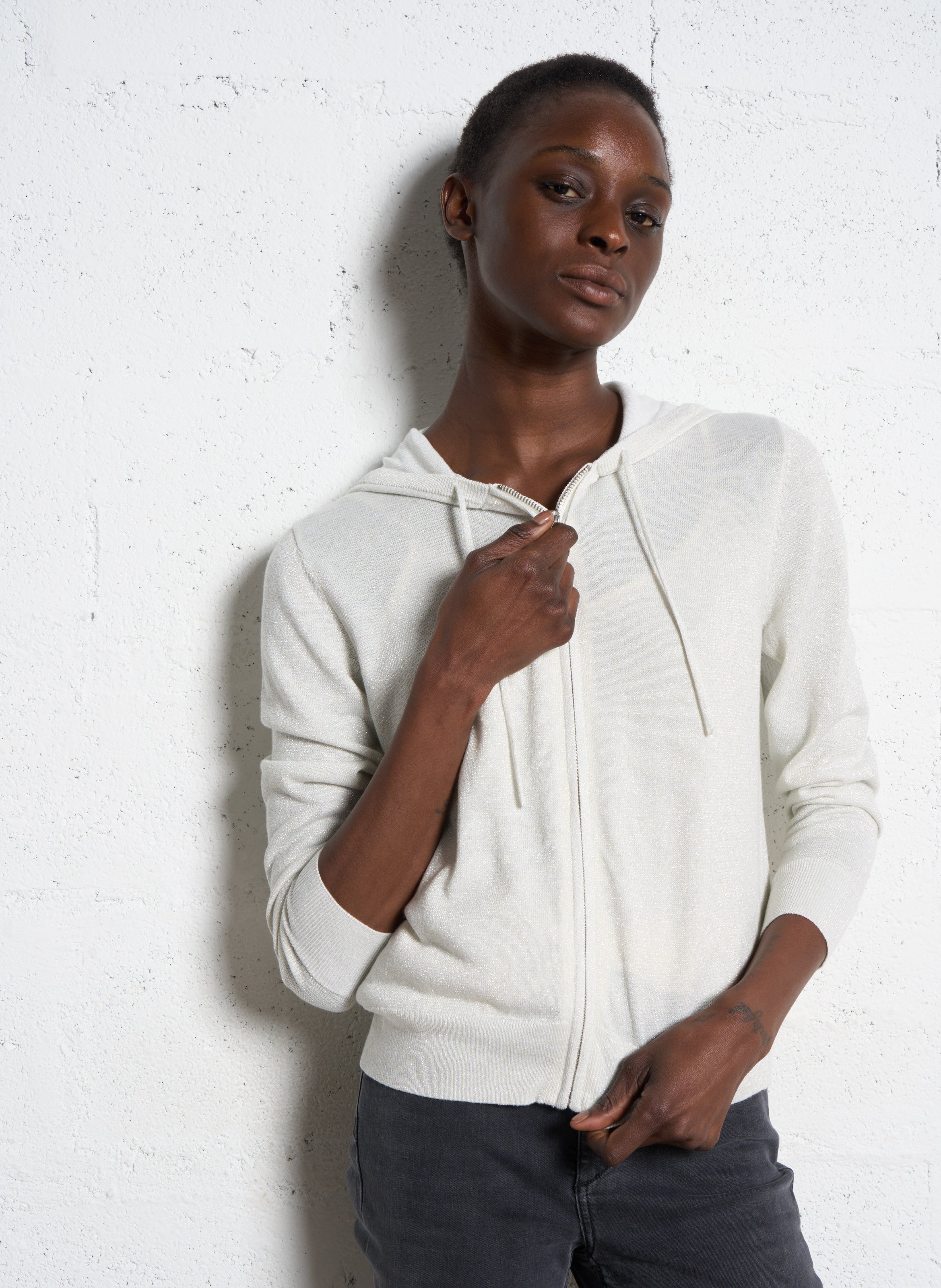 Zipped hooded cardigan IKKS