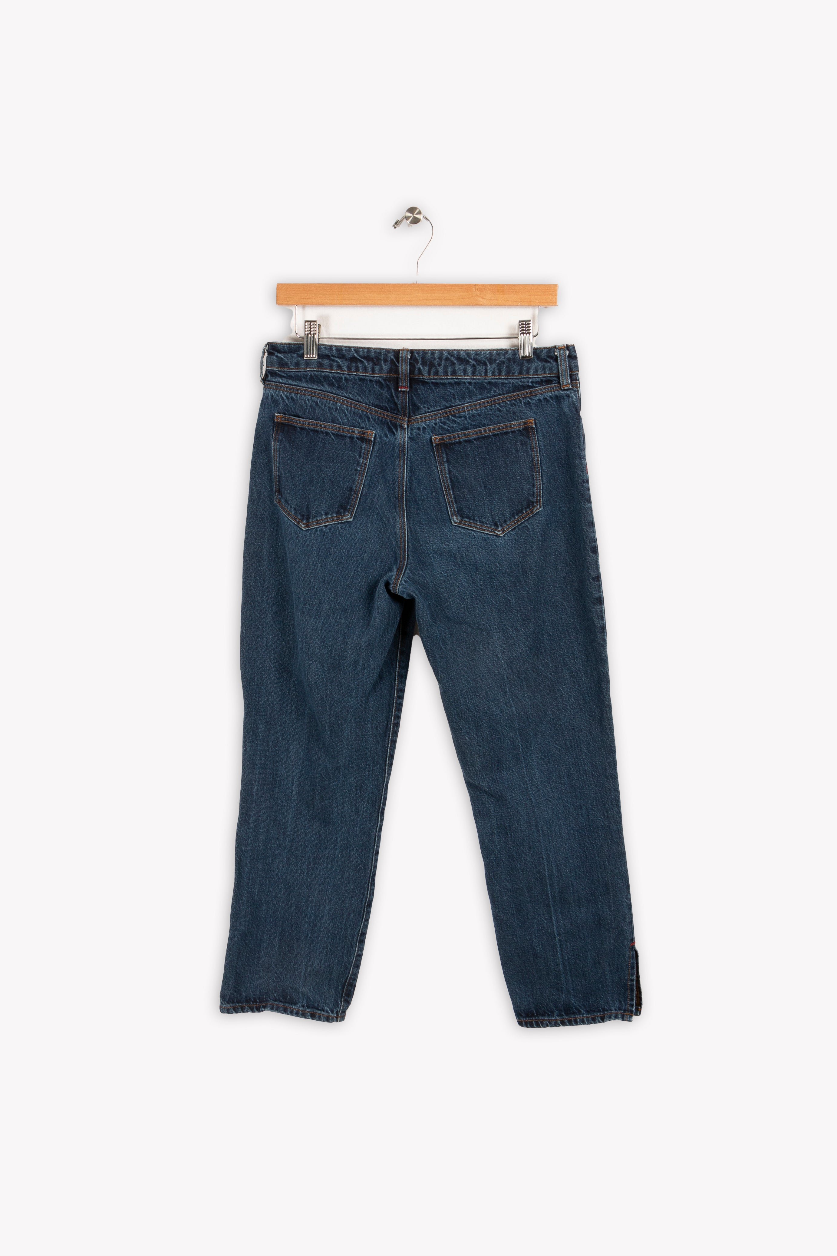 Cropped slim jeans with studs COMPTOIR DES COTONNIERS - Seconde main Blue
